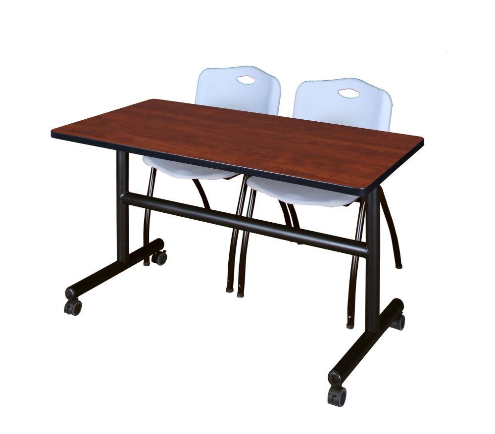 Regency MKFT4830CH47GY Training Red 4-Person Training Table (48-in W x 29-in H)