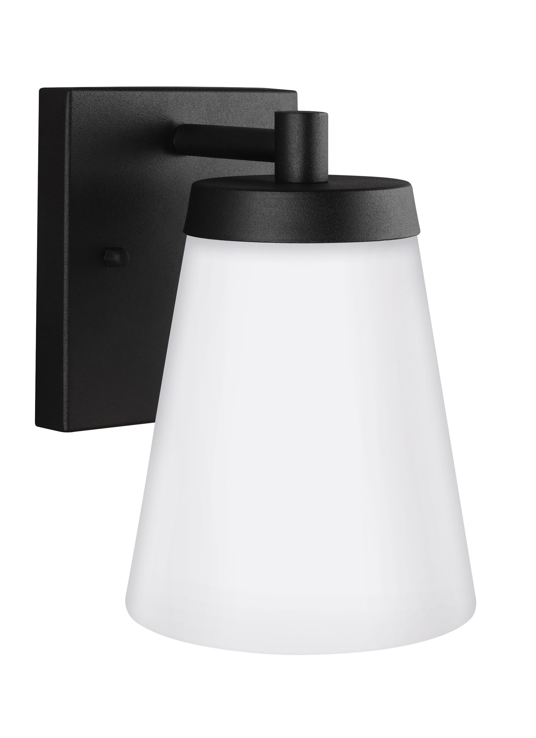 Generation Lighting 8538601-12 Renville 1 -Light 7.3750-in H Satin Black Hardwired Outdoor Wall Light