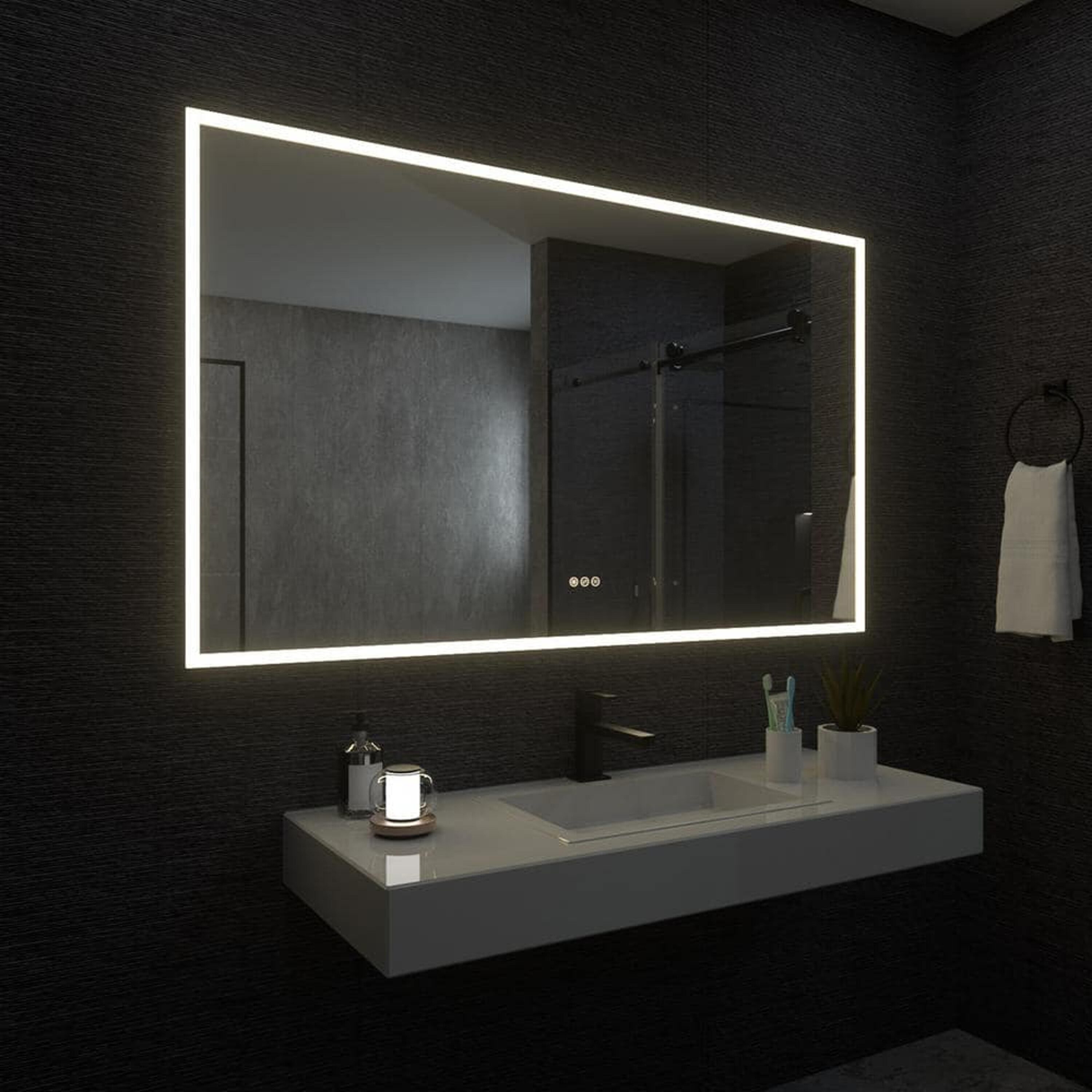 Bayfeve BFKF-6036C4-MIR Framed-Bath-Mirrors - View #18