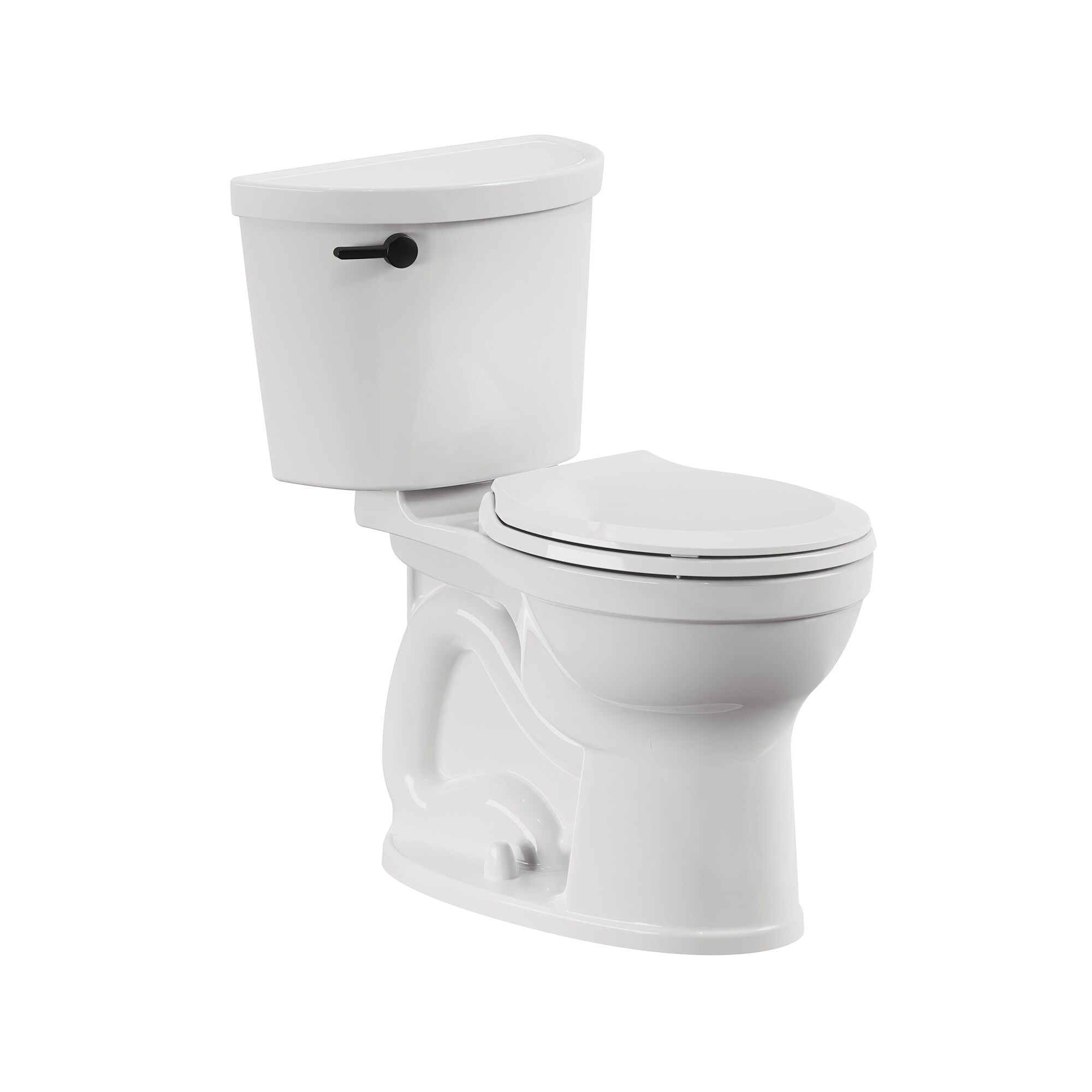 American Standard Cadet PRO White Round Chair height Soft Close 2-piece Toilet 12-in Rough-In WaterSense 1.28 GPF #609BA002.020