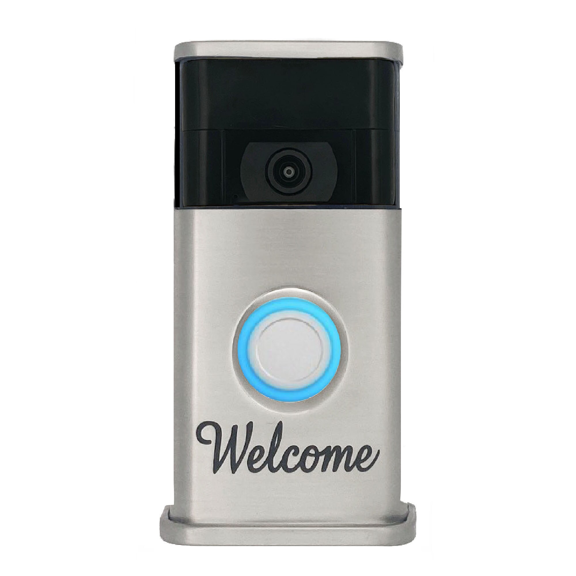 Michael Healy MHVR20113 Video Doorbell Decorative Covers (R2 Collection) Chrome Doorbell skin