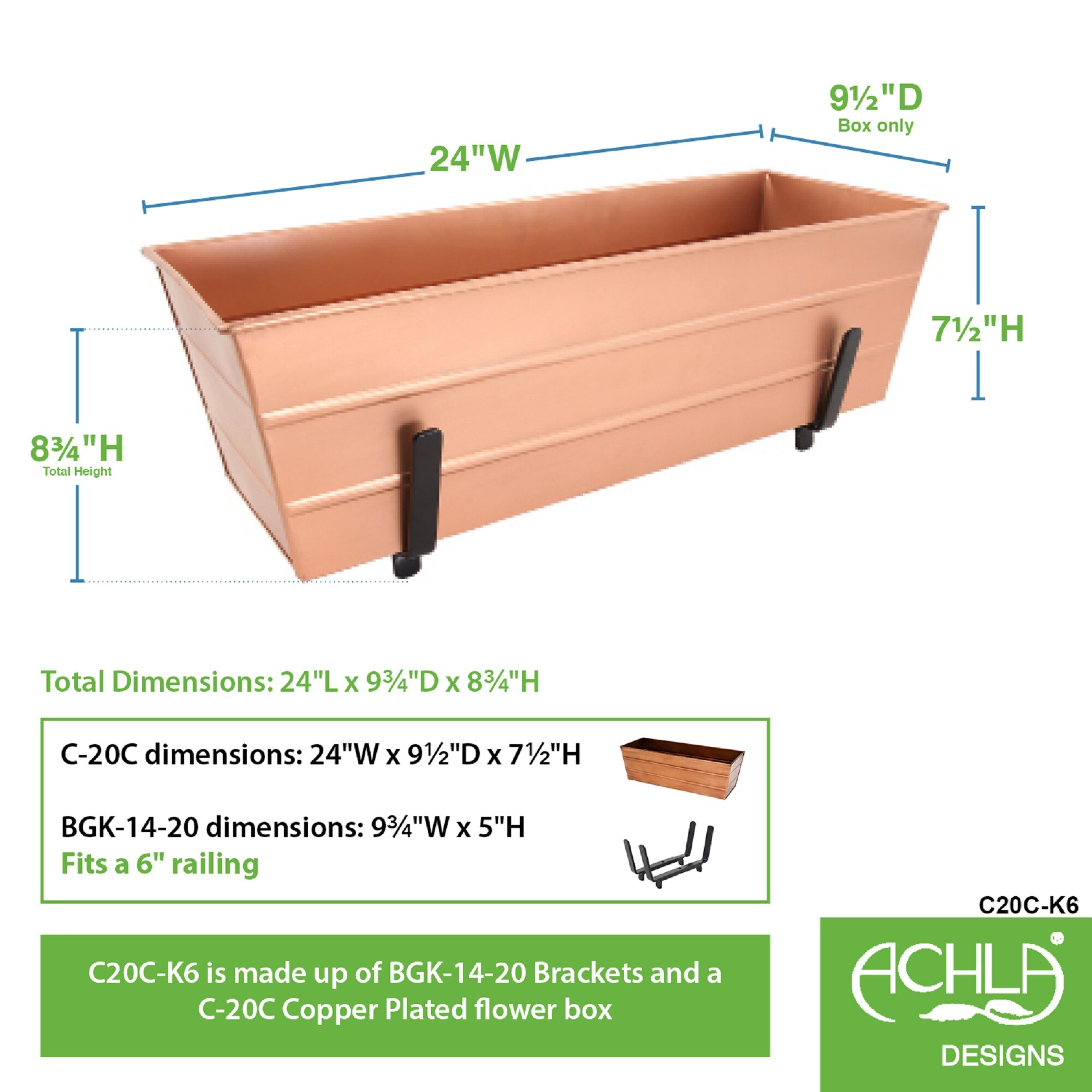 Minuteman International C20C-K6 Planter-Window-Box - View #4