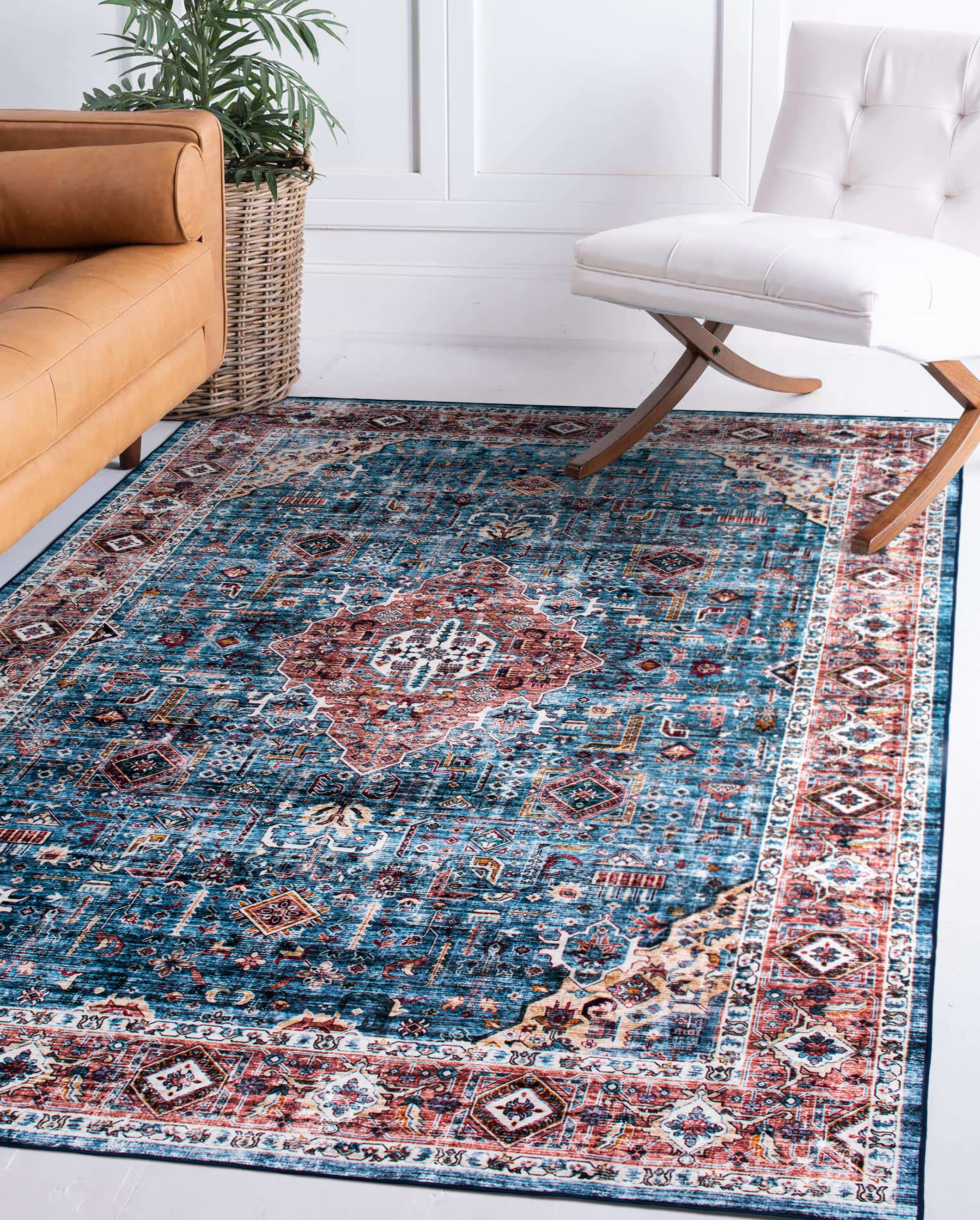 World Rug Gallery 7024BLUE5X7 rugs - View #4