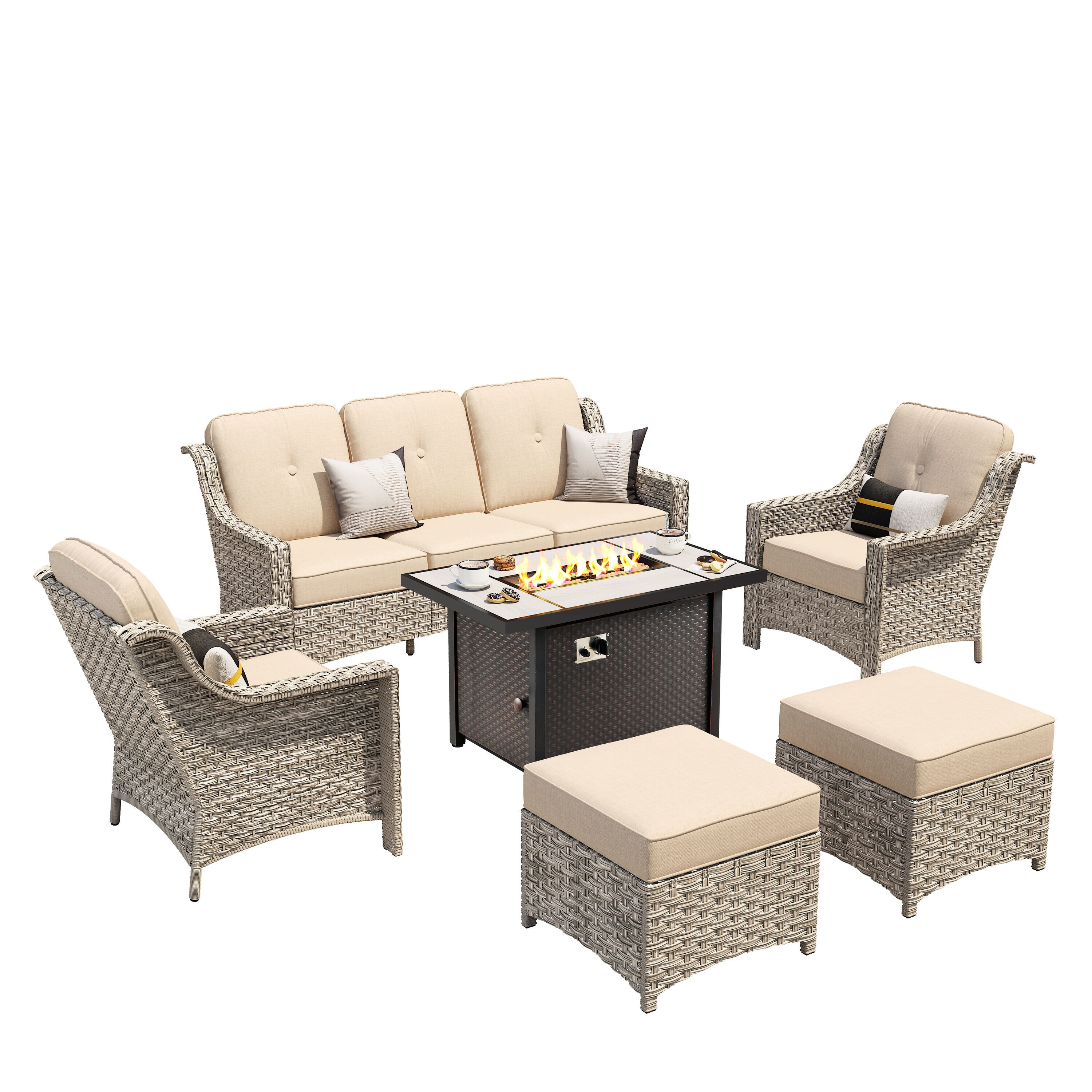 weaxty HMBCFP03-BPAD606 Patio-Conversation-Sets - View #6