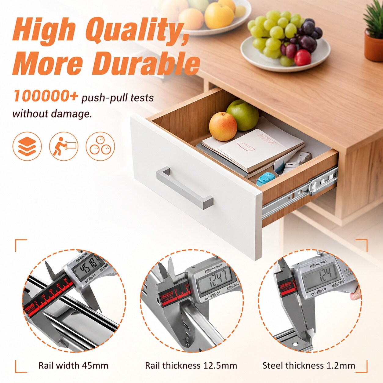 SenQWFa LDC0819C252 Drawer-Slides - View #2