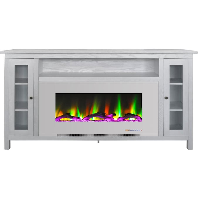 White Electric Fireplace Tv Stand, Tv Stand Fireplace White