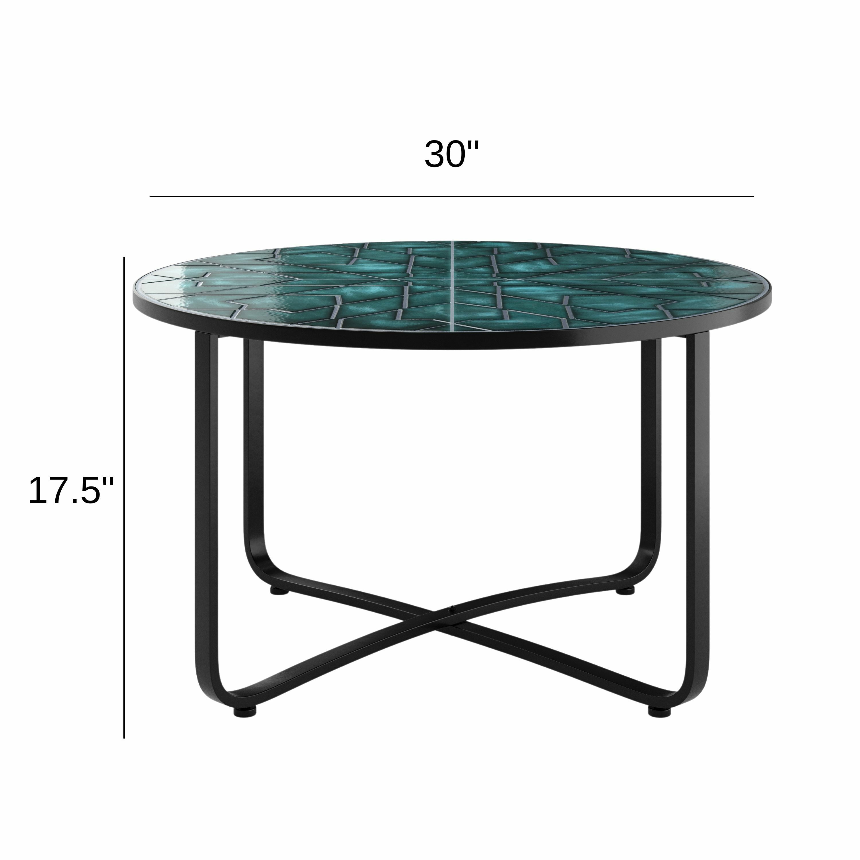 Haven Way 59-HWMOCT-GREEN Patio-Tables - View #5