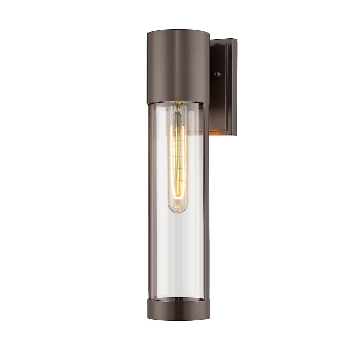 Millennium Lighting 8213-PBZ Hester 1 -Light 11.8-in H Matte Bronze Hardwired Outdoor Wall Light