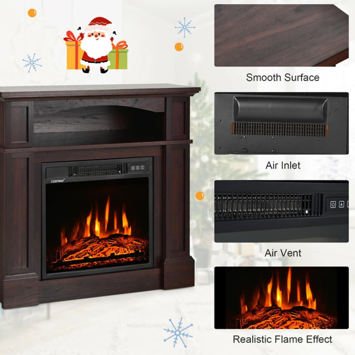 Clihome CL-NAUS-10102 Electric-Fireplaces - View #6