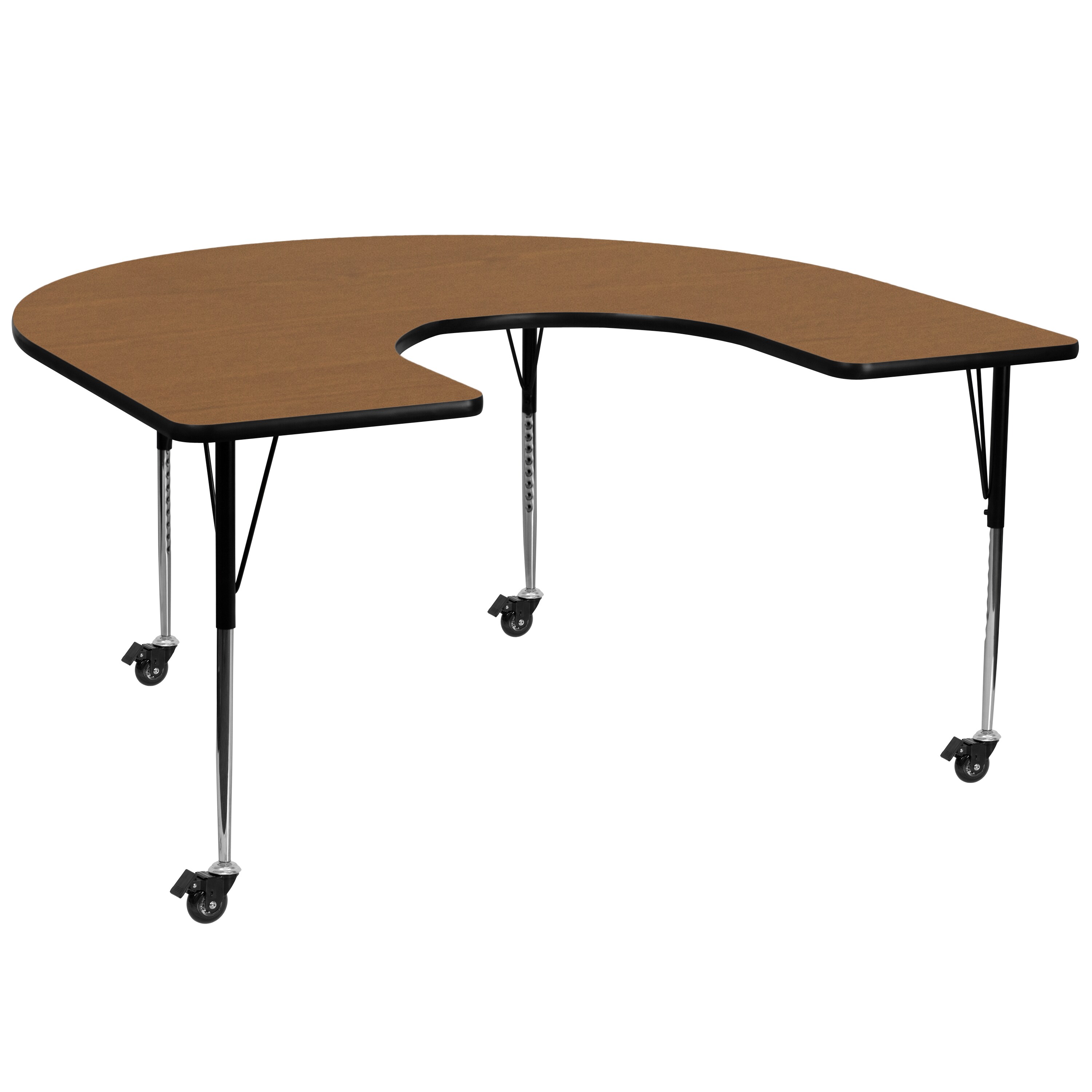 Flash Furniture 847254081832 Wren Oak Half-round Kid's Play Table