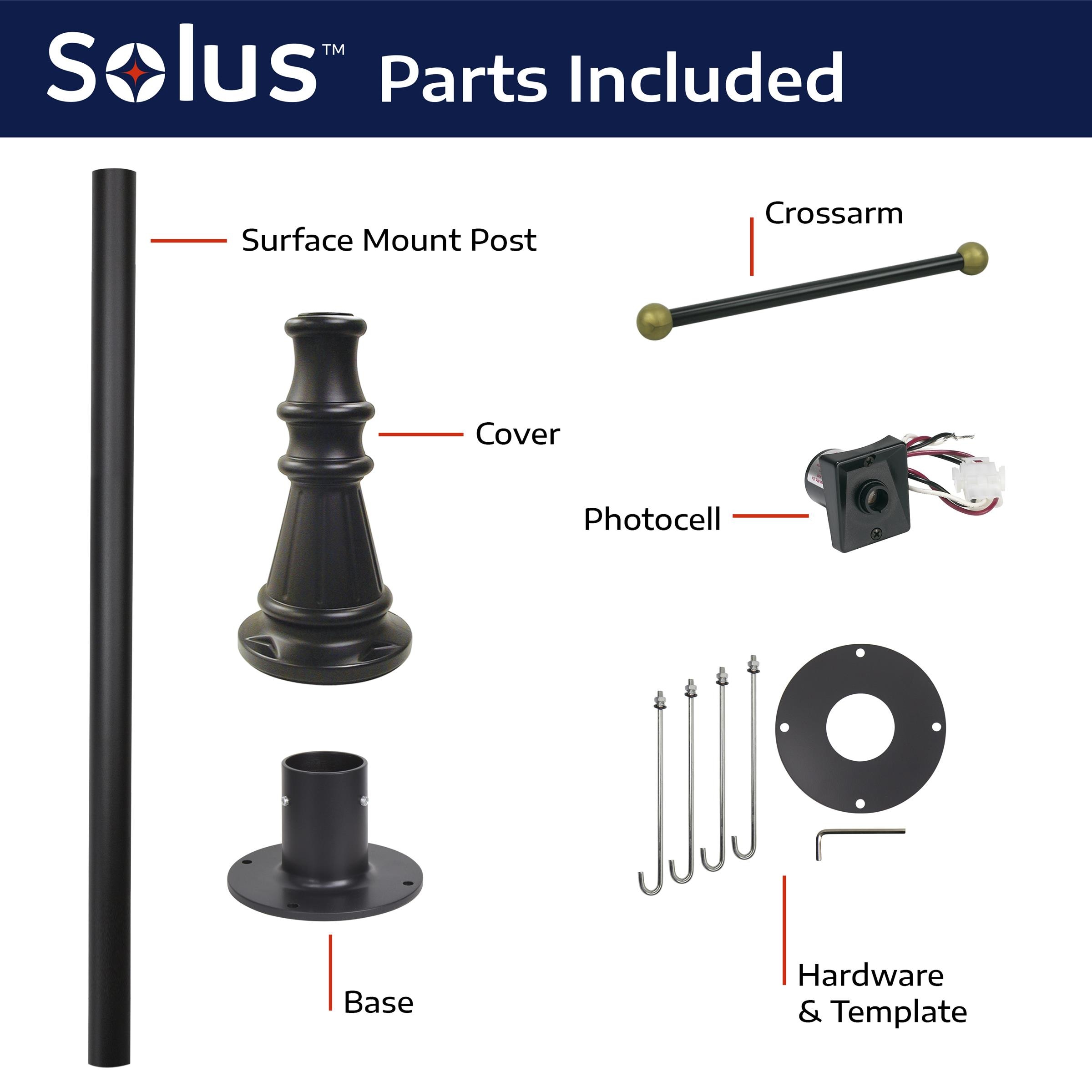 Solus SM6-320STP-BK Post-Lights - View #6