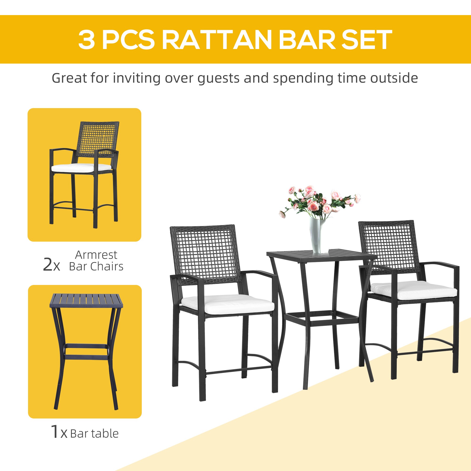 Outsunny 864-005 Patio-Conversation-Sets - View #6
