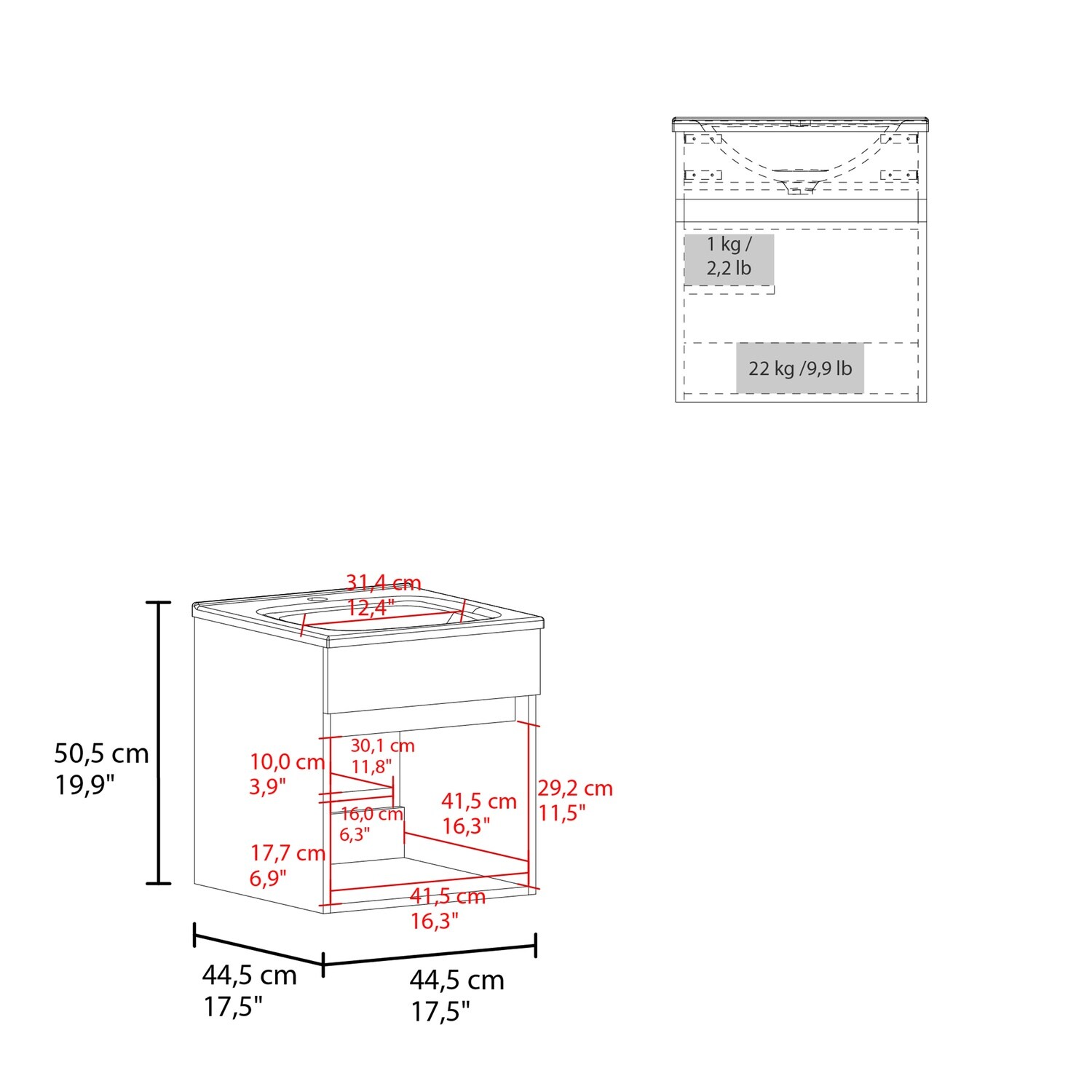 Watnature PFEEZKEPUS8W Bath-Vanity-Combo - View #4