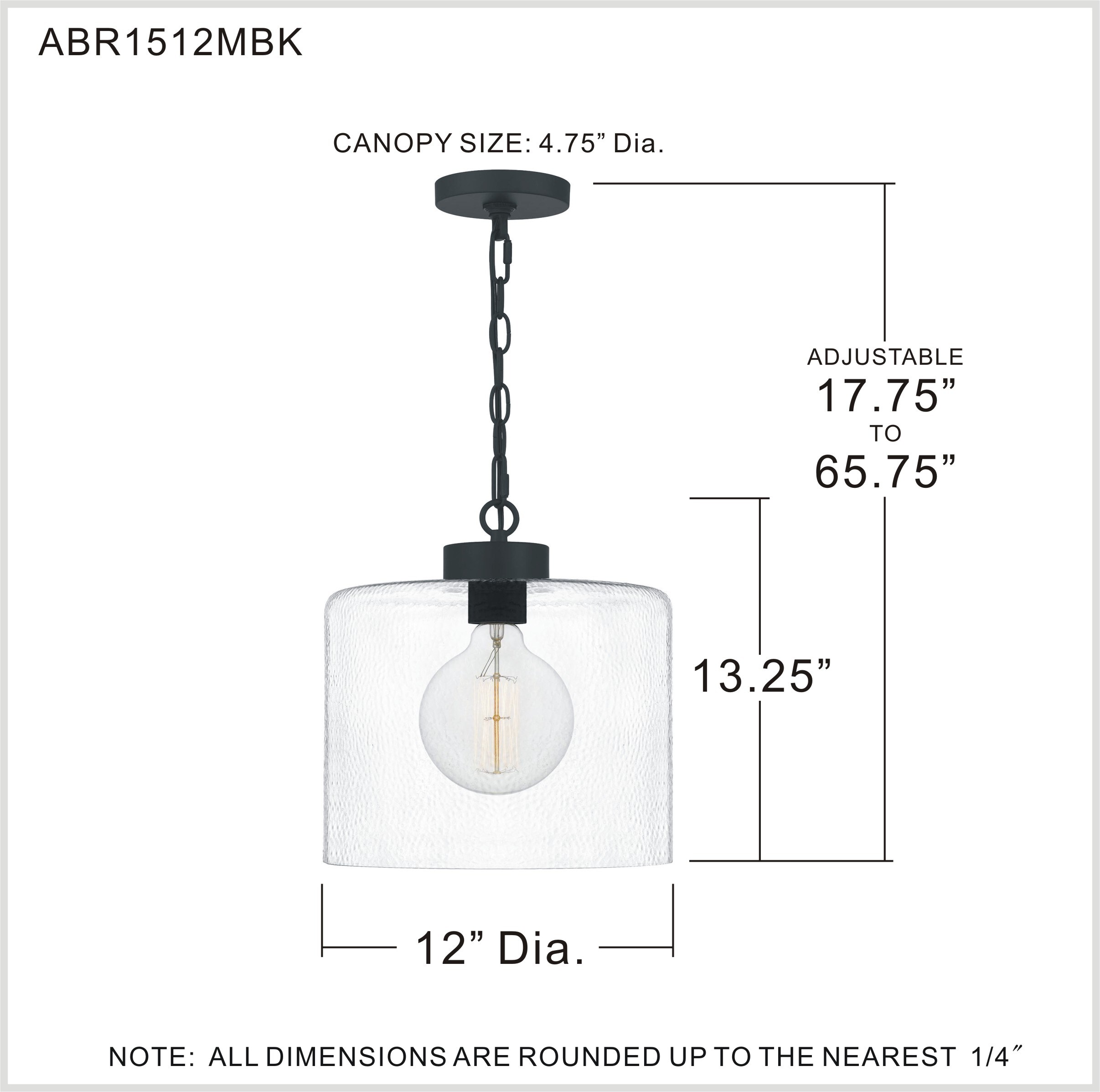 Quoizel ABR1512MBK Pendant-Lights - View #5