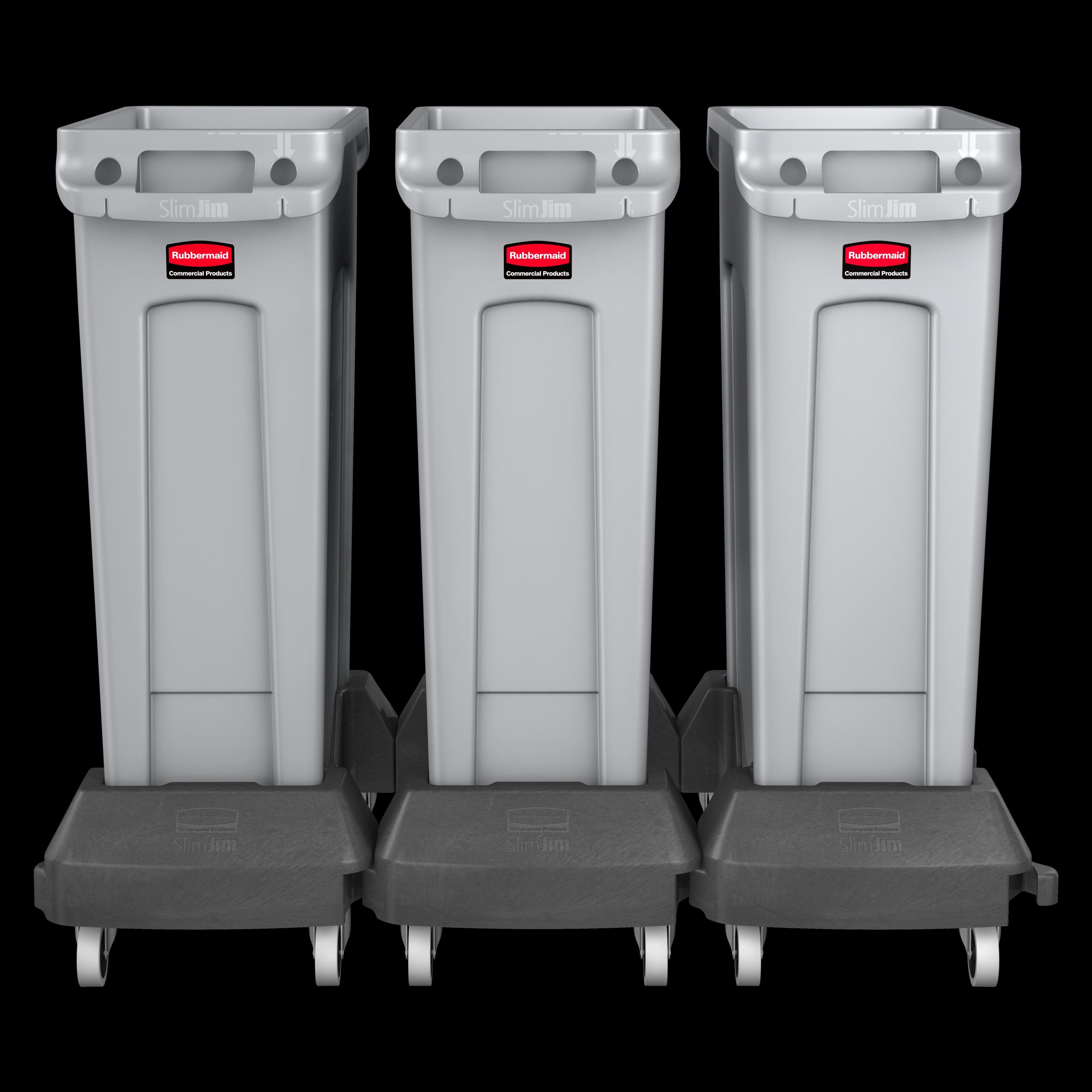 Rubbermaid Commercial Products 1980602 Trash-Can-Dollies - View #5