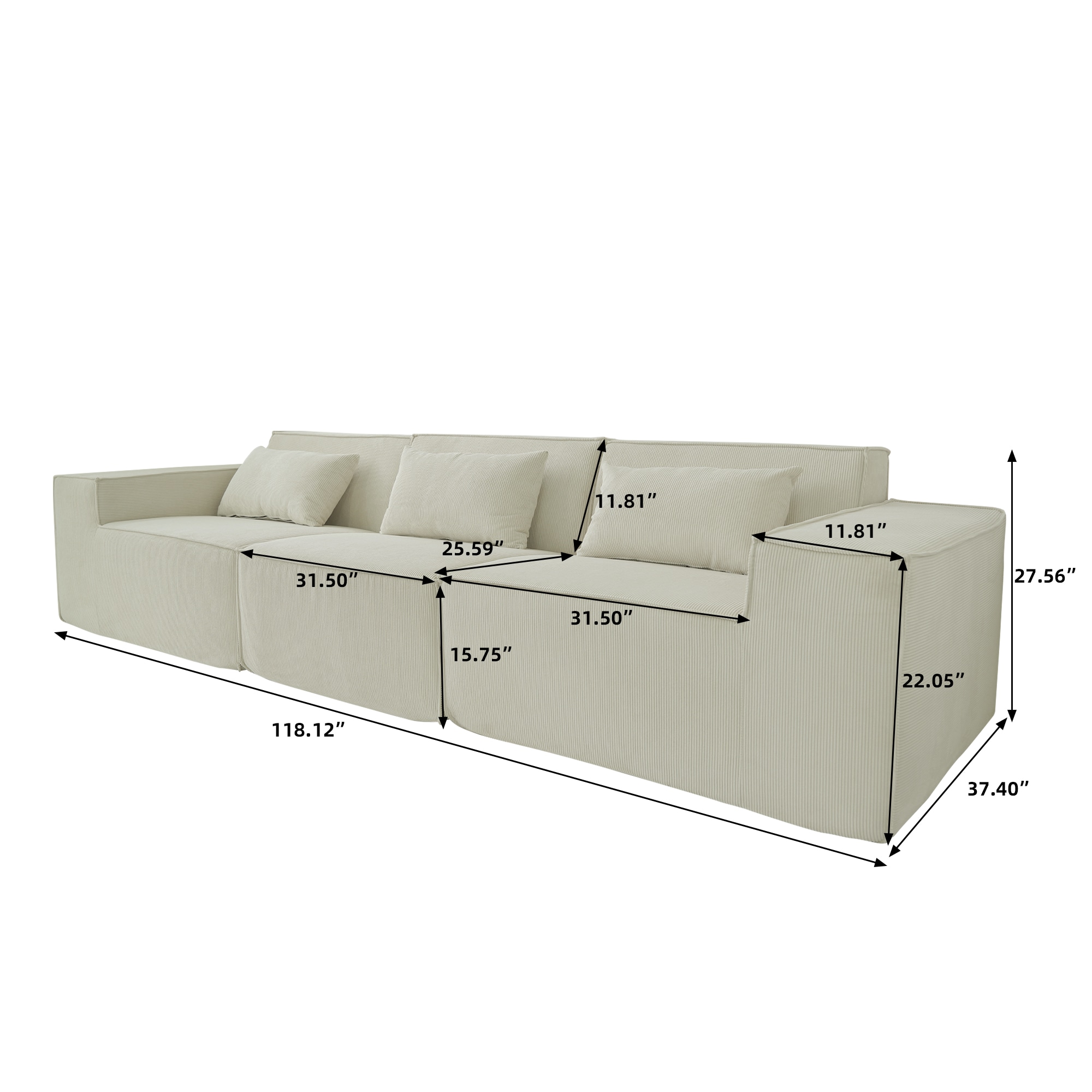 BuotiqHom DH-SF3-130BE Sofas-Loveseats - View #3
