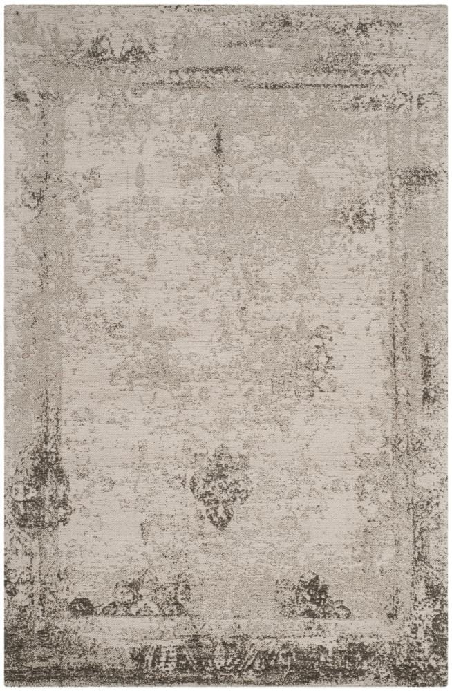Safavieh CLV125H-5 Classic Vintage Atwood 5 x 8 (ft) Loomed Cotton/Polyester Anthracite Rectangular Indoor Distressed/Overdyed Vintage Area rug