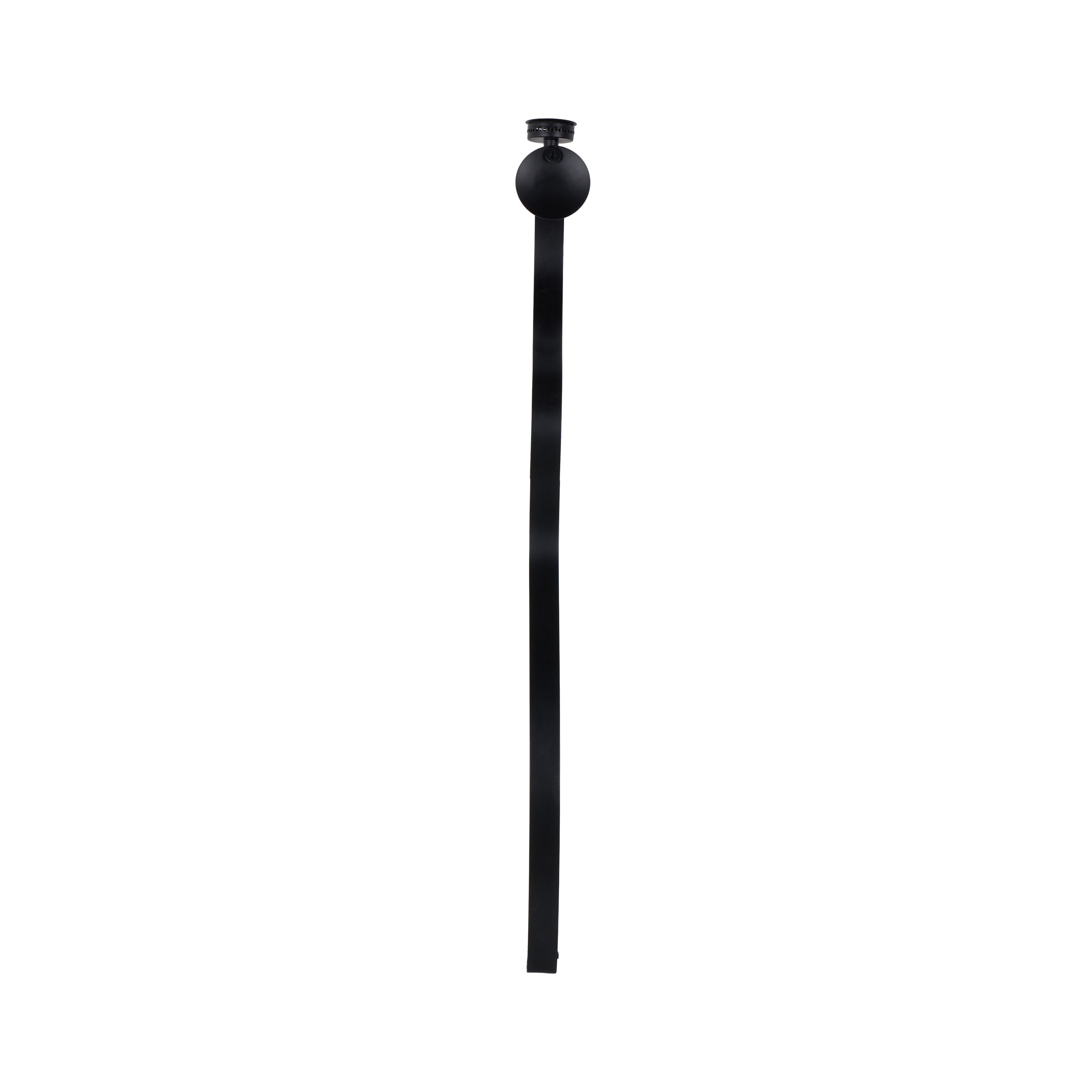 Black Wrought Iron Abstract Hurricane Wall Sconce