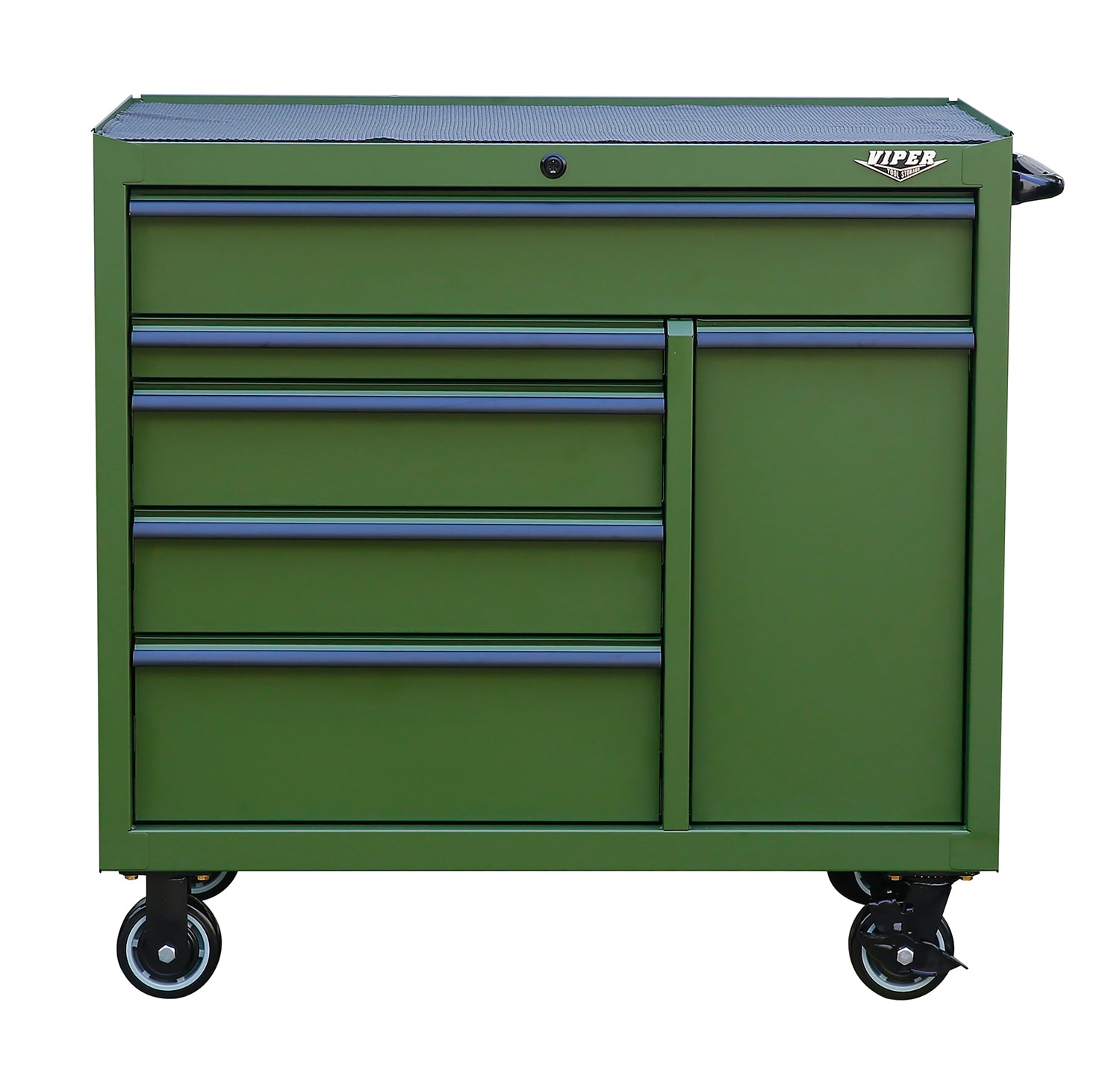 Viper Tool Storage 41.5-in W x 40.8-in H 6-Drawer Steel Rolling Tool  Cabinet (Green) in the Bottom Tool Cabinets department at