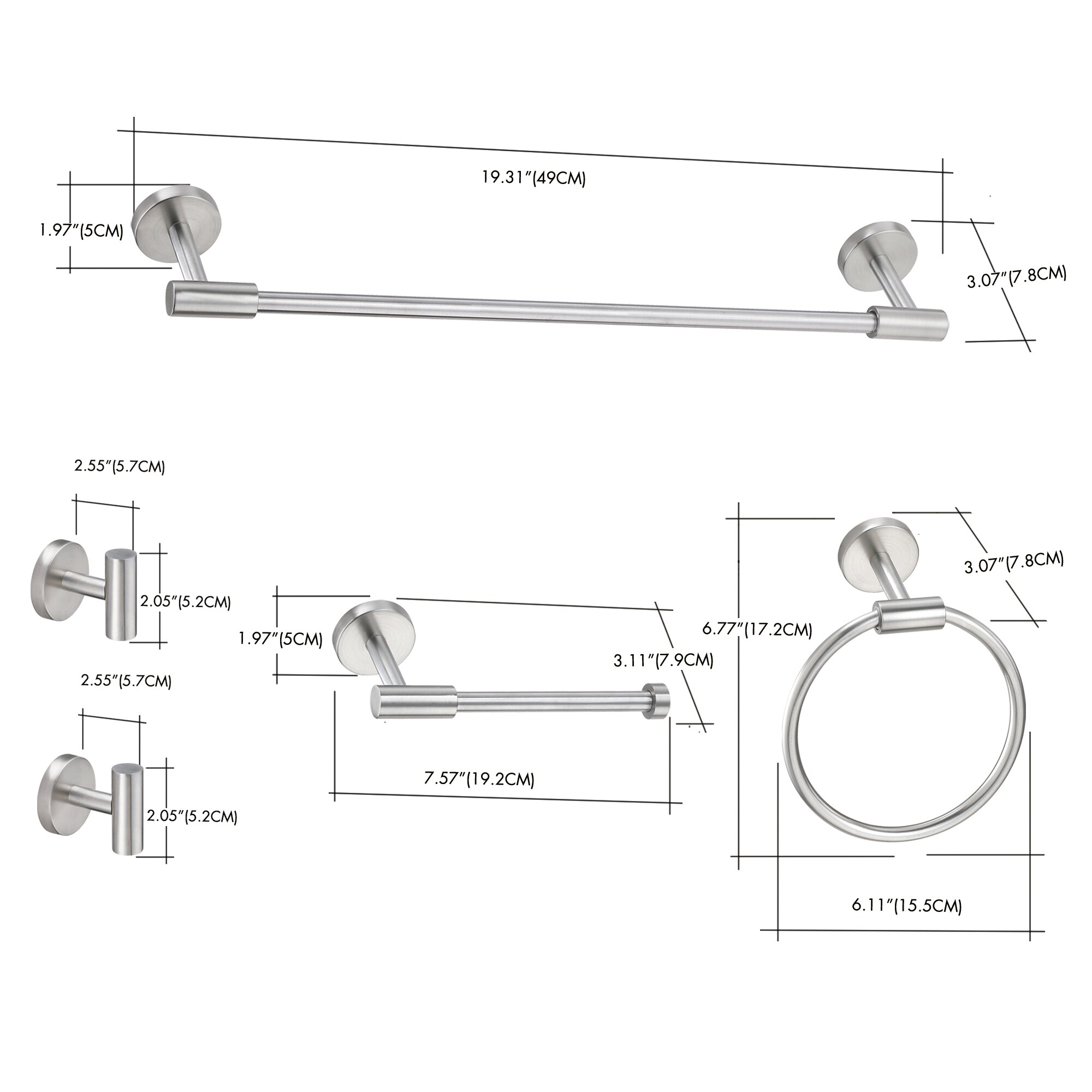Sir Faucet TOHLAR-036 Decorative-Bath-Hardware-Kits - View #6