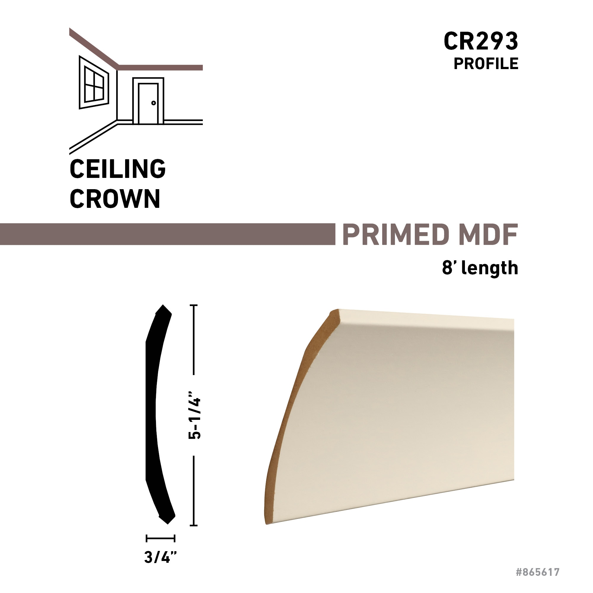 RELIABILT C R293 8 FBDPM Crown-Moulding - View #3