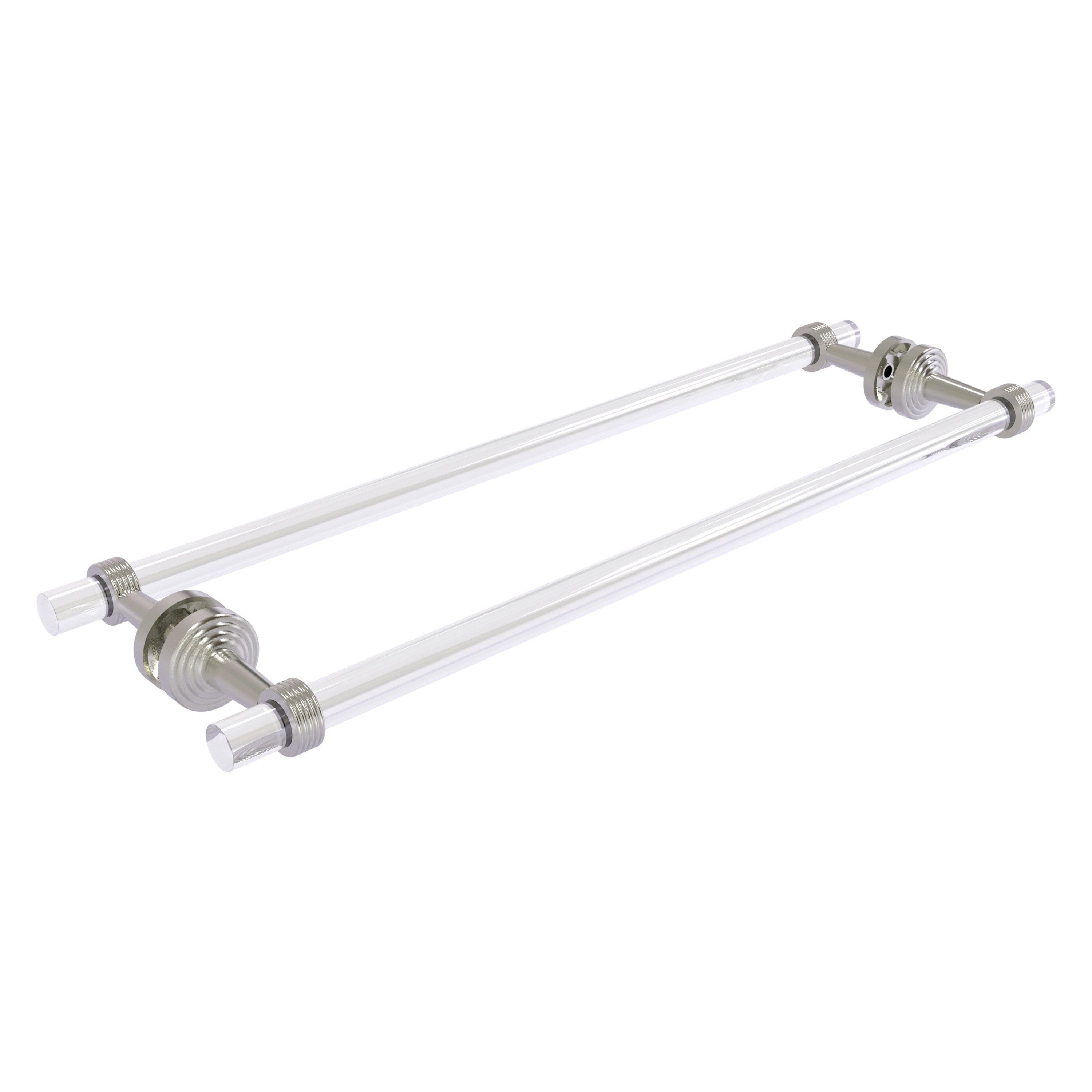 Allied Brass PB-41G-BB-24-SN Pacific Beach 24-in double Satin Nickel Wall mount Double Towel Bar