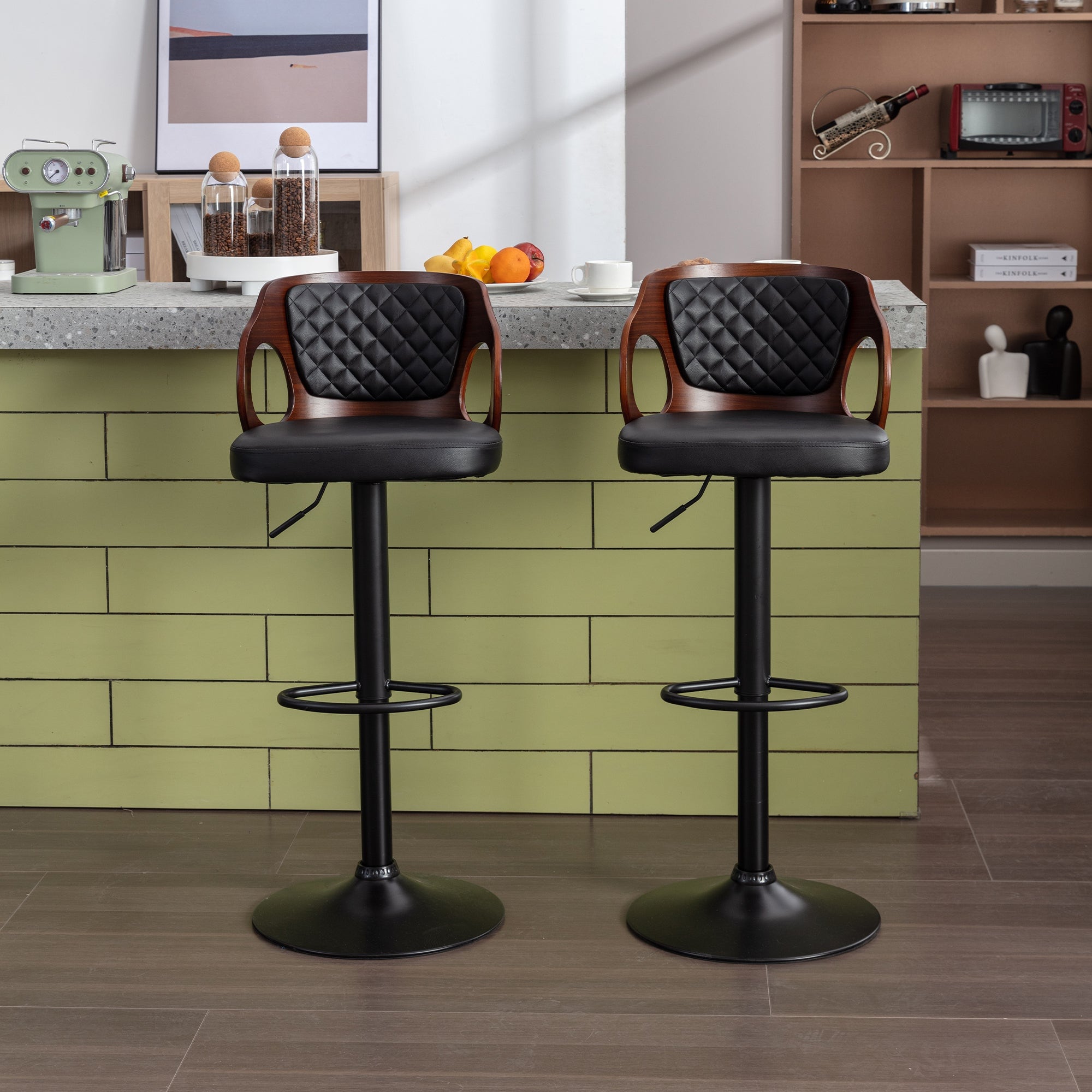 Vecelo LOE-C16-BLK stools - View #2