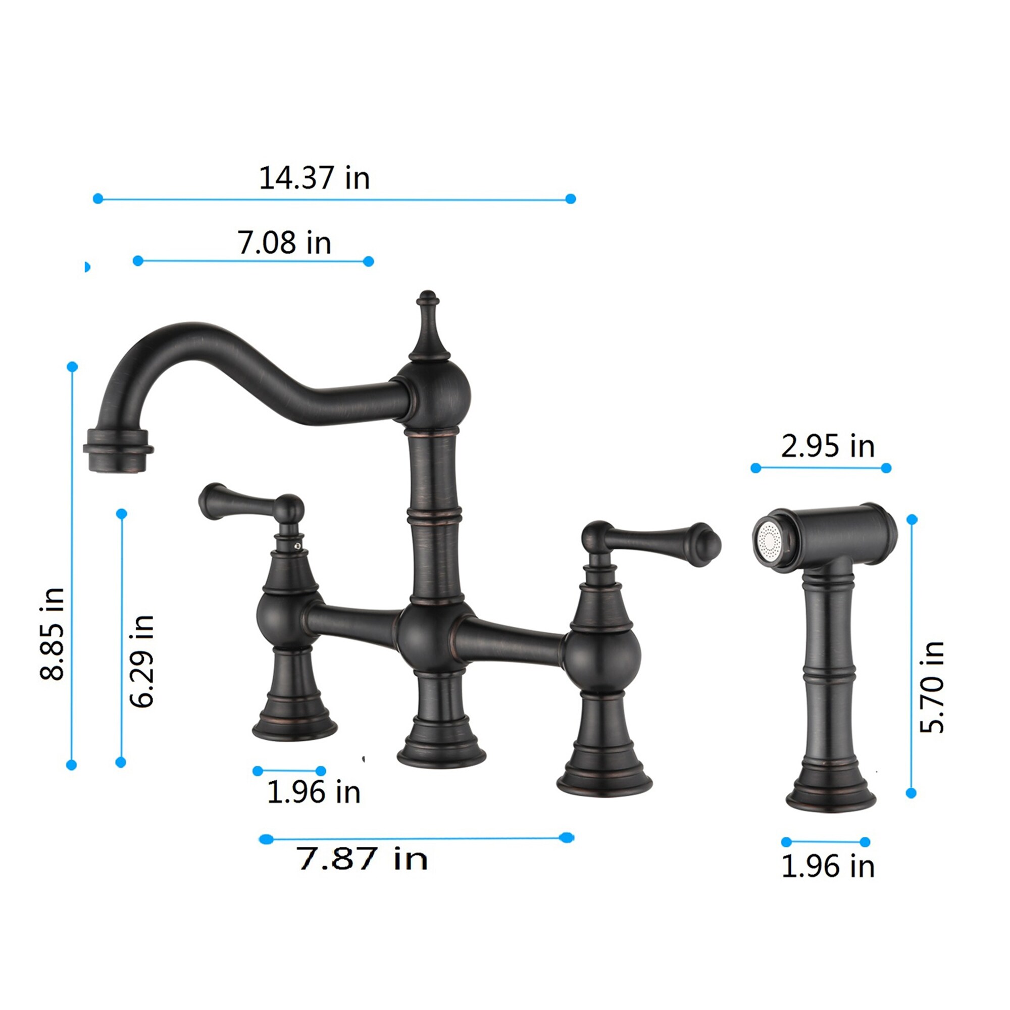 Mondawe MO7006DT-ORB Kitchen-Faucets - View #10