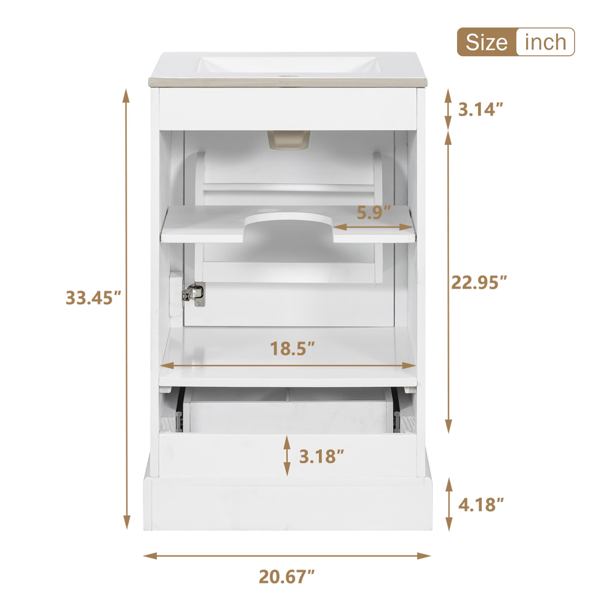 ModernLuxe L3P-N729P299505K Bath-Vanity-Combo - View #8