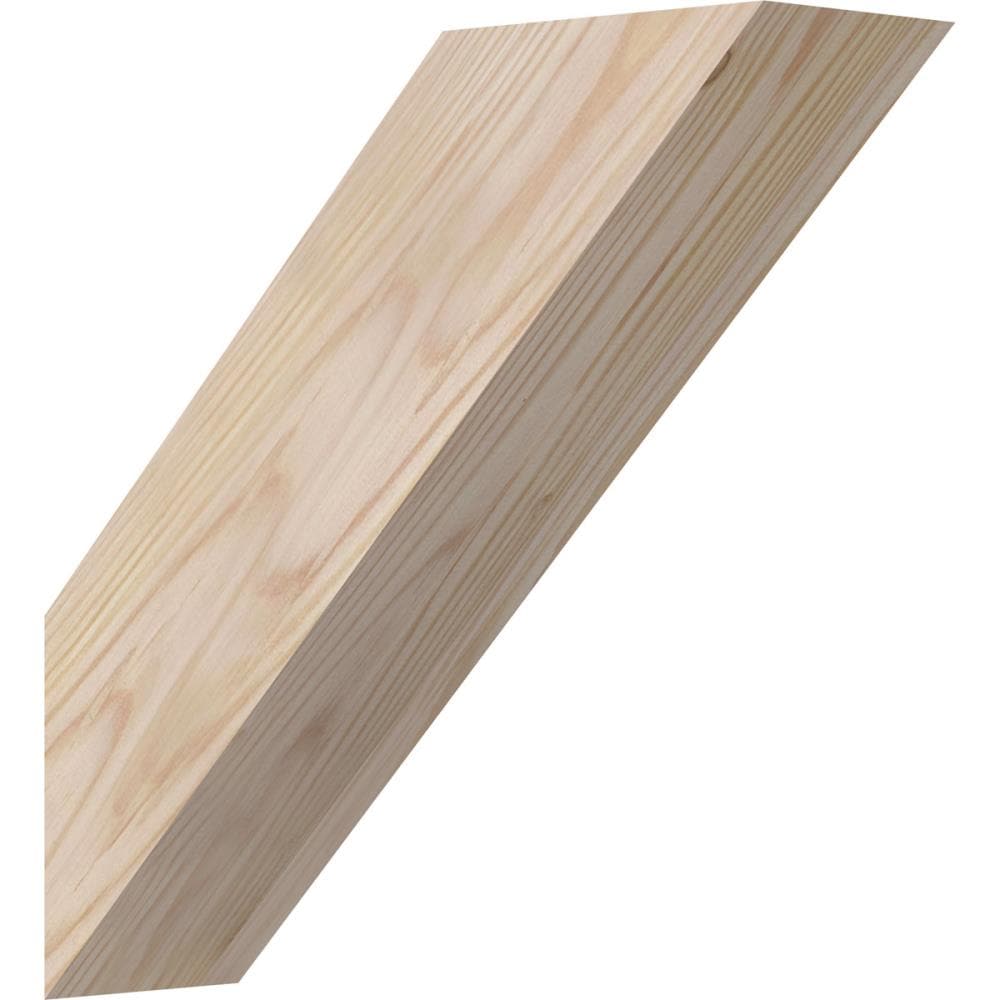 Ekena Millwork BRC04X12X12TRA00SDF 3-1/2-in x 12-in x 12-in Douglas Fir Unfinished Wood Traditional Smooth Knee Brace