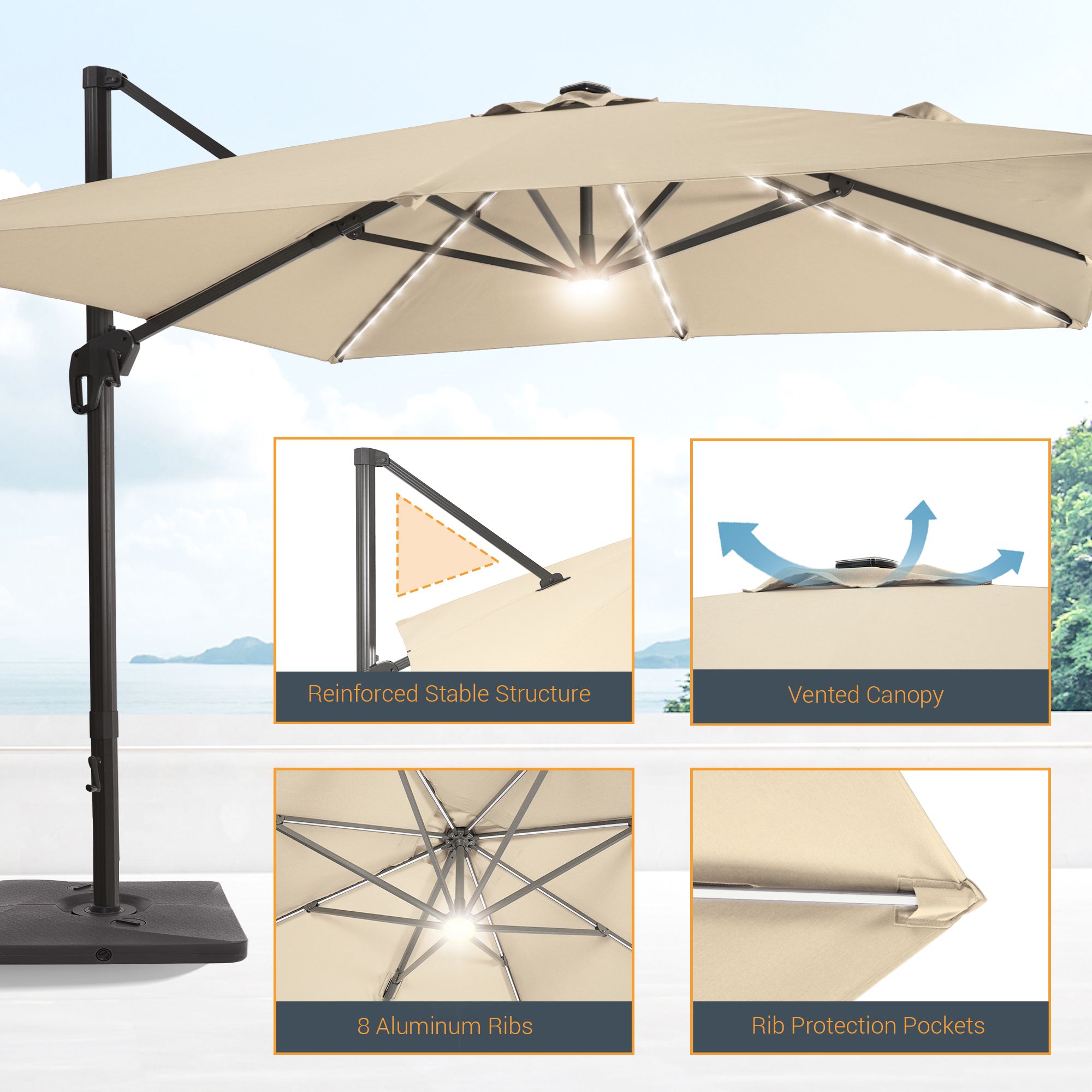 Sonkuki SD-LEDNB33-SD Umbrellas-2 - View #3