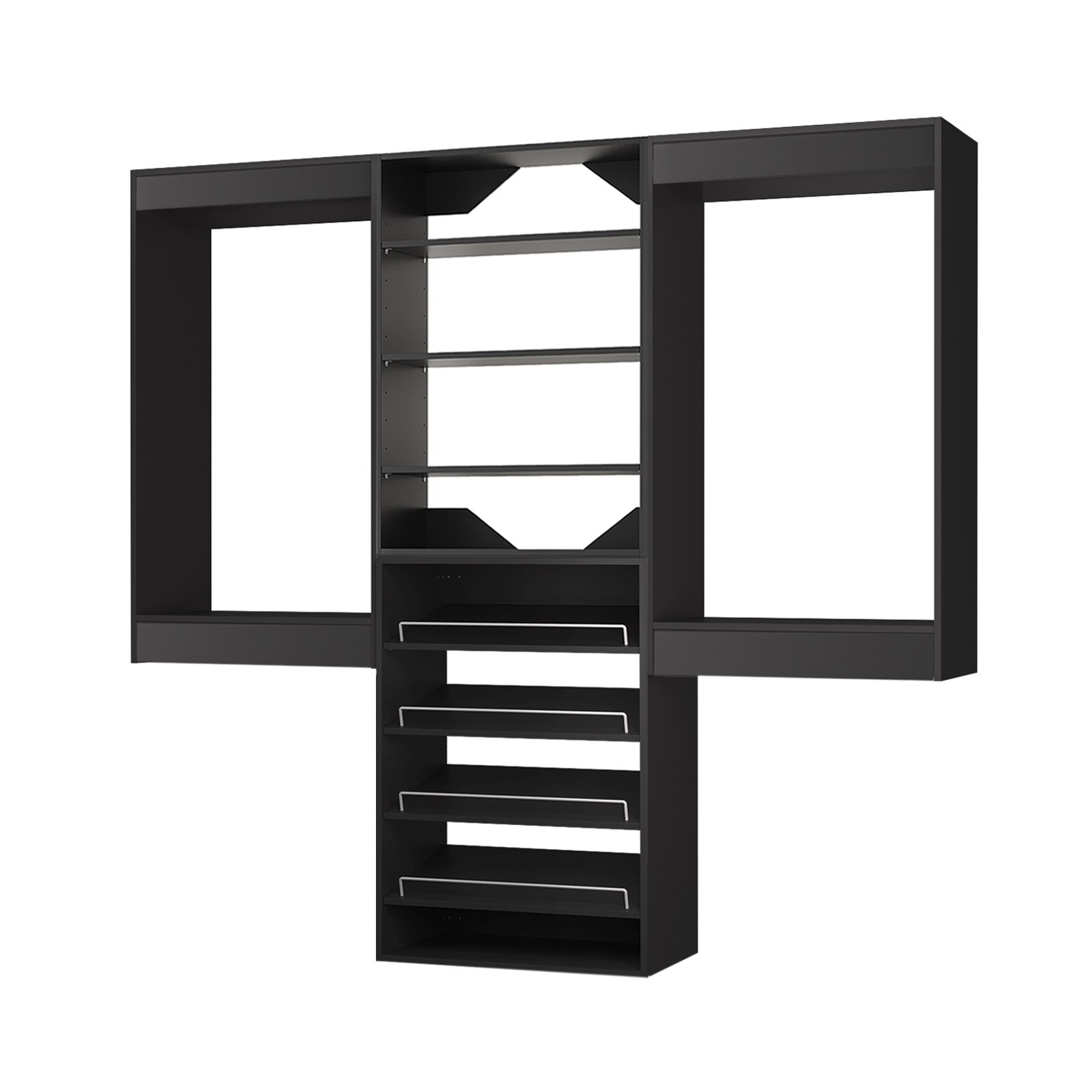 LOVMOR LO-MODEL13-11-ZJL Wood-Closet-Shelves - View #7