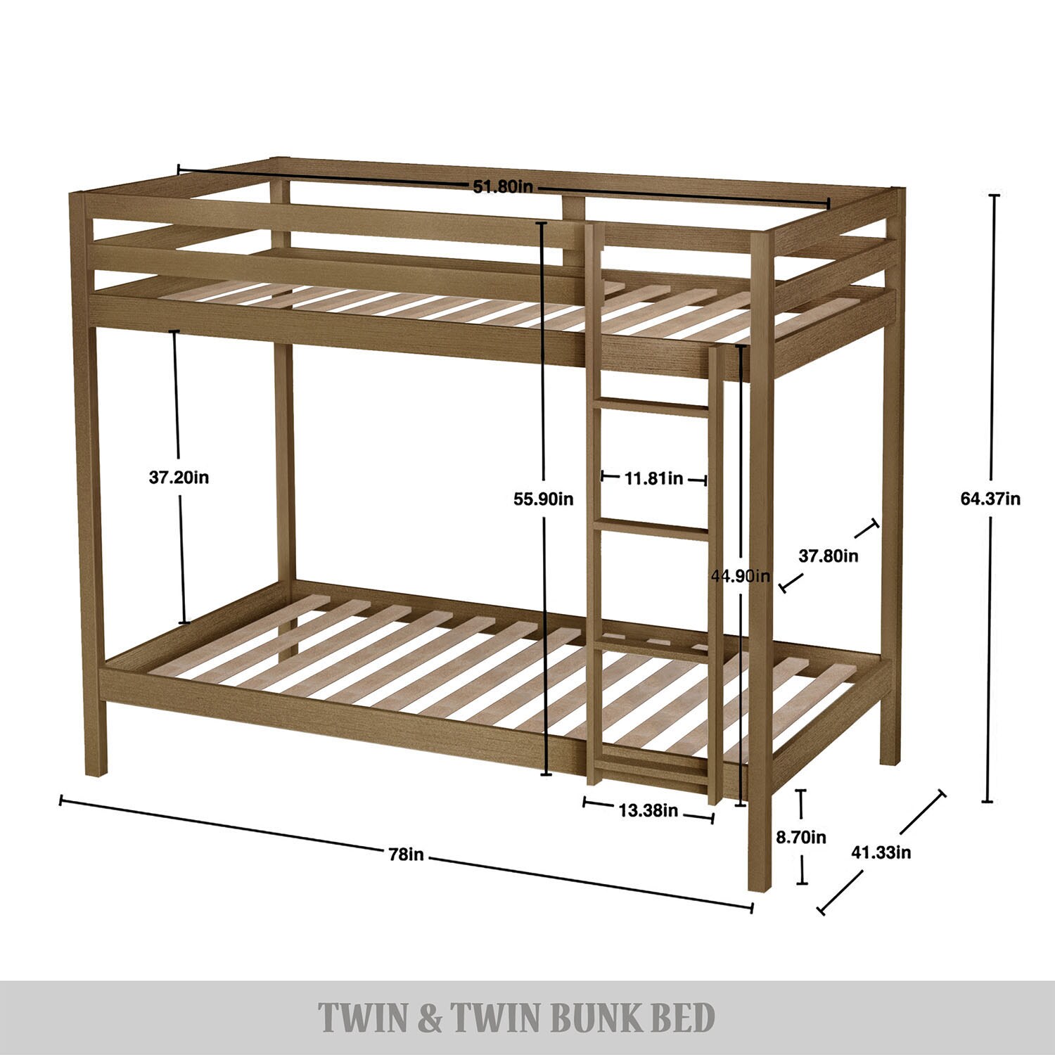 ChaletPosh C246TTBB-LOK-WD Bunk-Beds - View #10