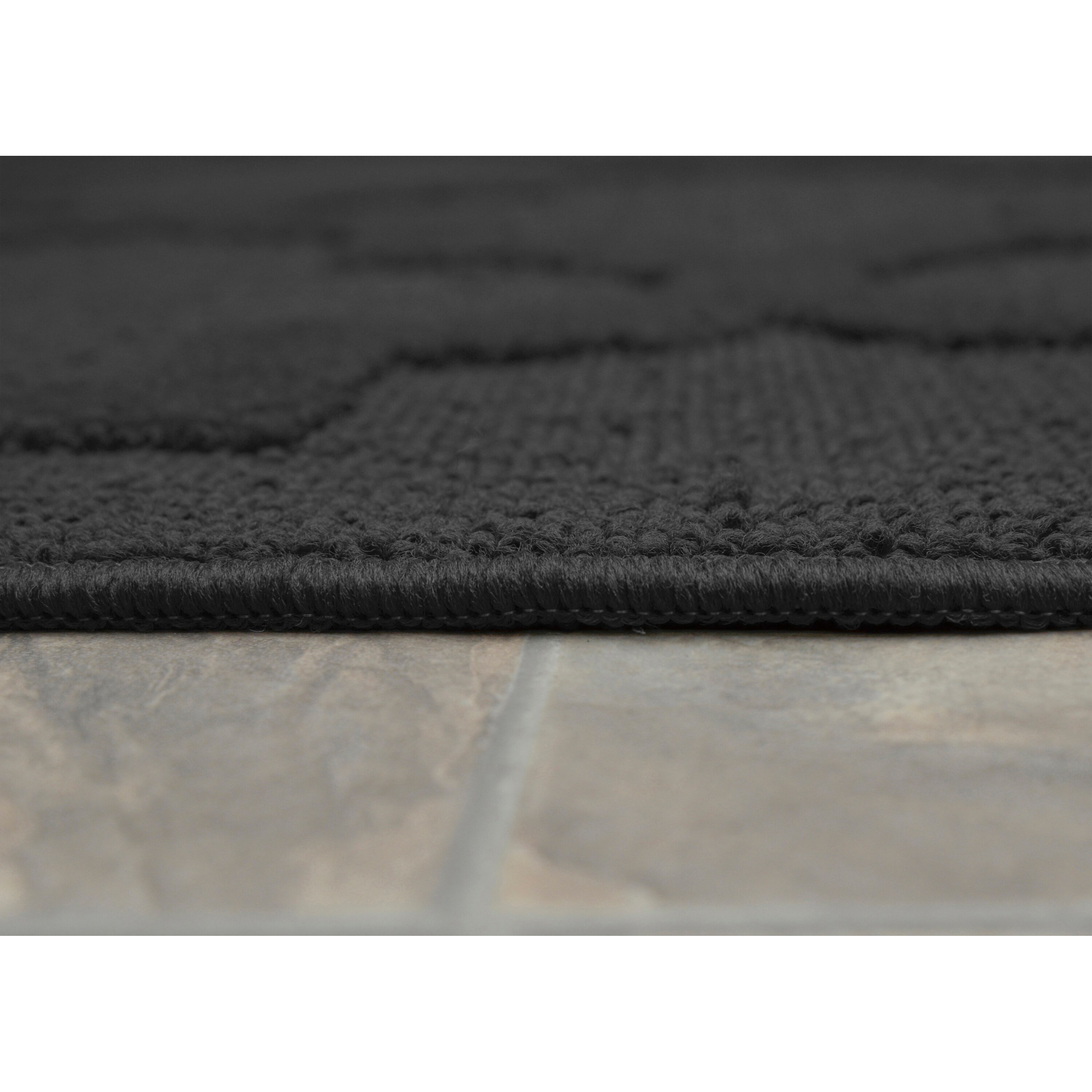 Garland Rug Quatro 12 X 12 (ft) Cinder Gray Square Indoor Geometric