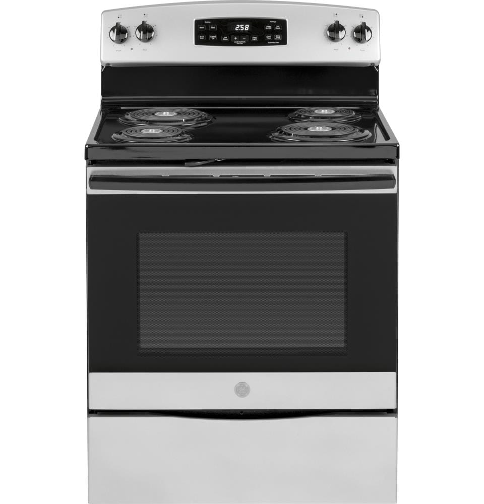 GE 30-in 4 Elements 5.3-cu ft Self-Cleaning Freestanding Electric Range ...