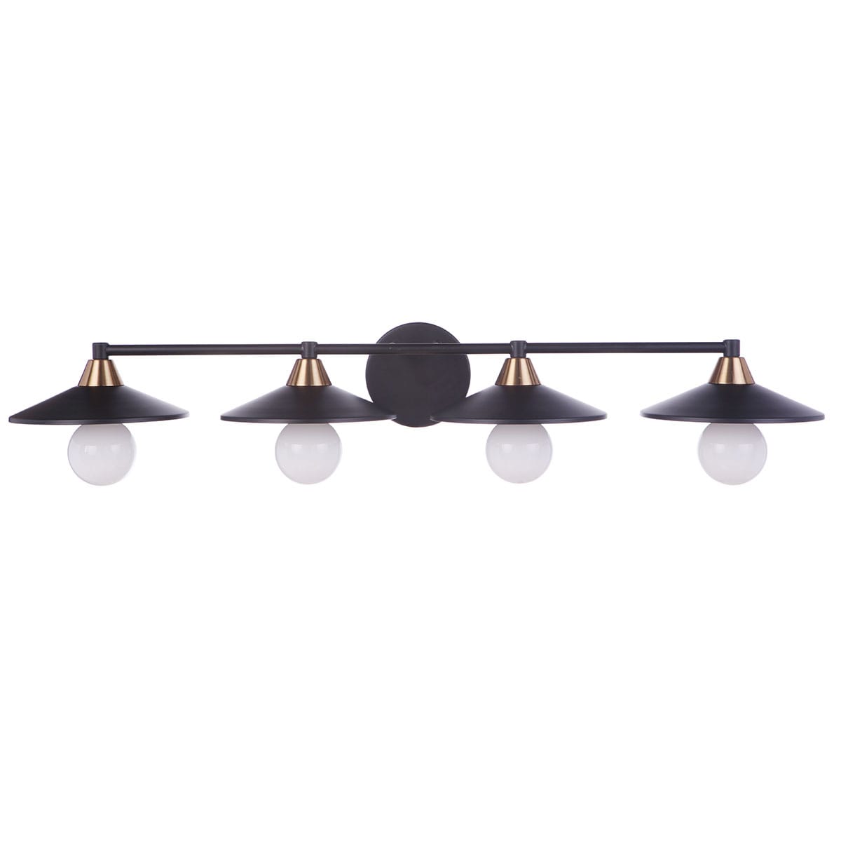 Craftmade 12537FBSB4 Isaac 36.5-in 4 -Light Multiple finishes Multiple colors Transitional Vanity light