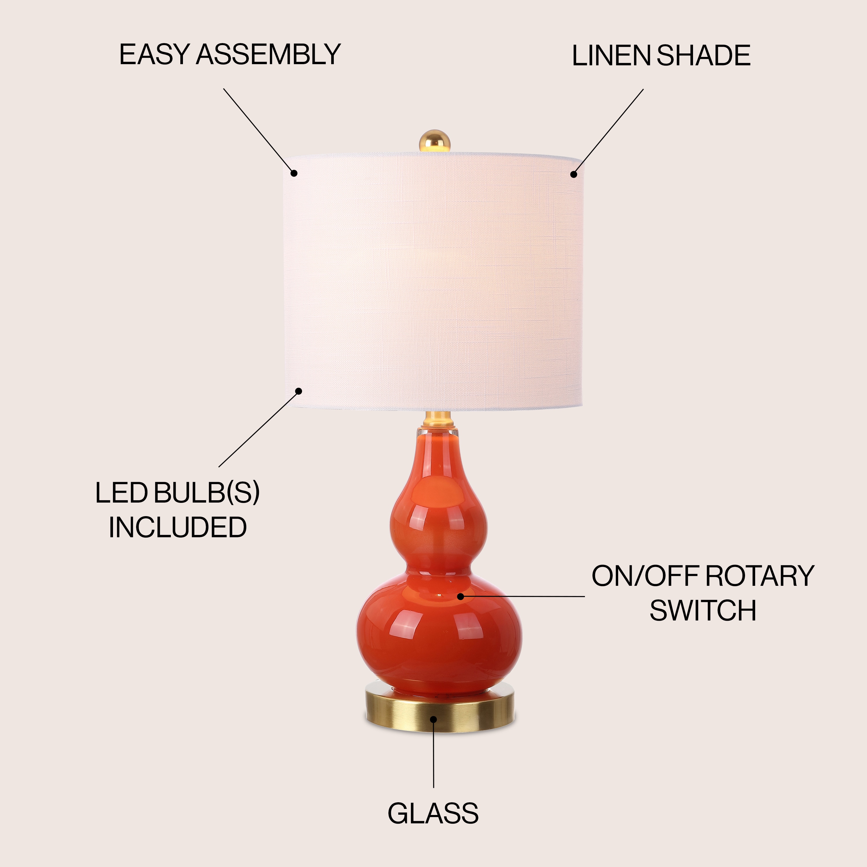 JONATHAN  Y JYL1028G Table-Lamps - View #3