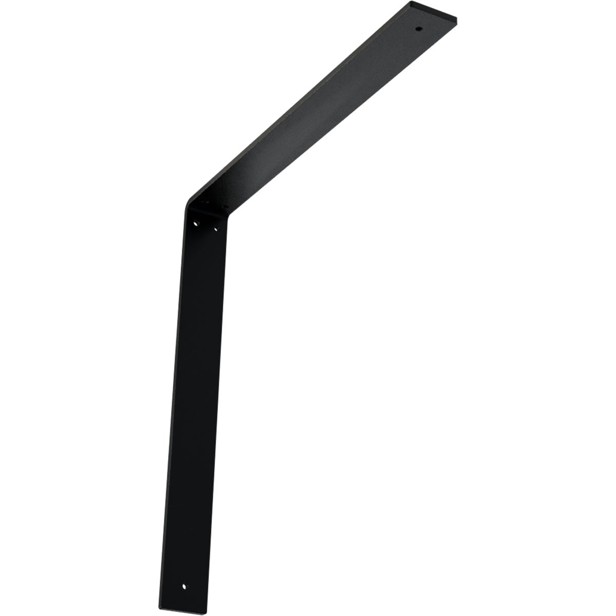 Ekena Millwork BKTM02X18X18HAPBL Hamilton 18-in x 2-in x 17-in Black Steel Mounting bracket