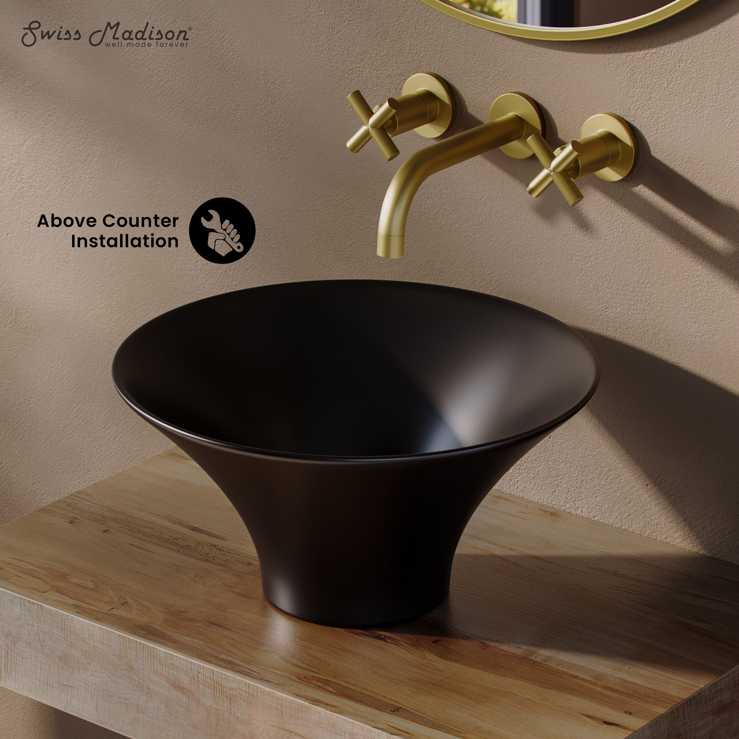 Swiss Madison SM-25-VSDIE01MB Bath-Sink - View #3