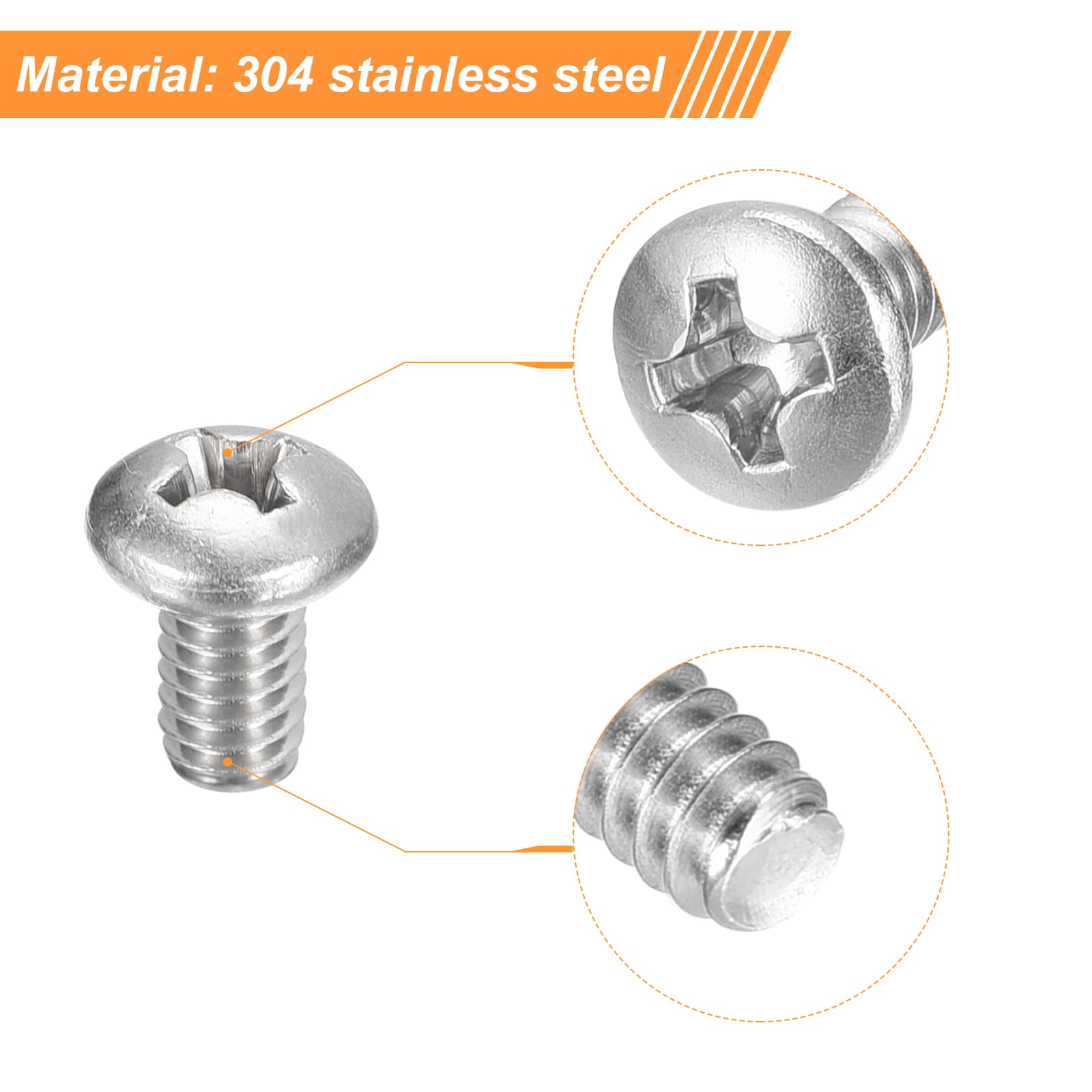 Unique Bargains S26090700UX3939 Metric-Machine-Screws - View #4