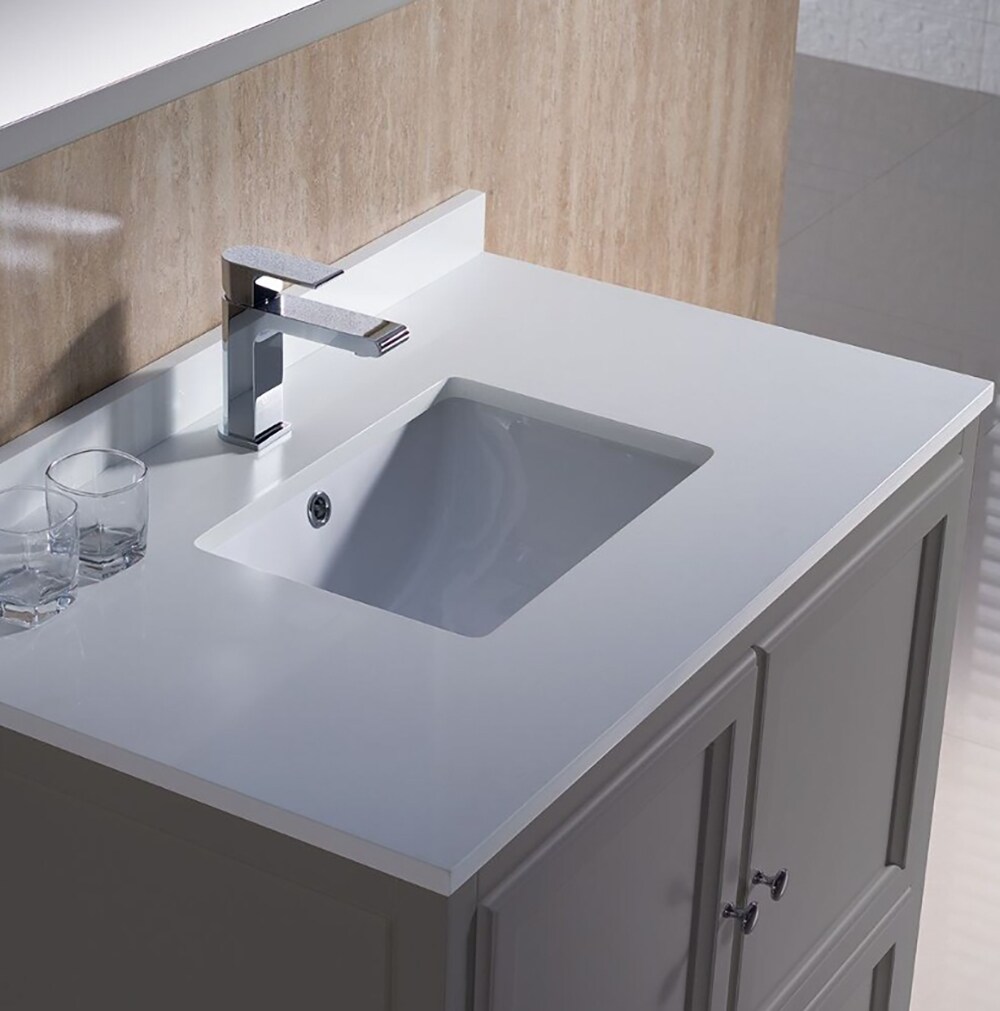 Fresca FVN2036GR Bath-Vanity-Combo - View #4