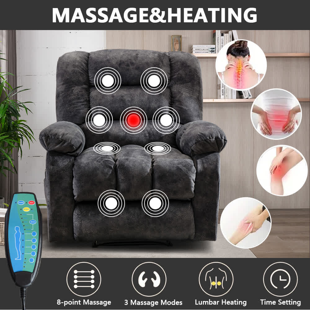 Bestier USLOW-L502637E-DGRE recliners - View #2