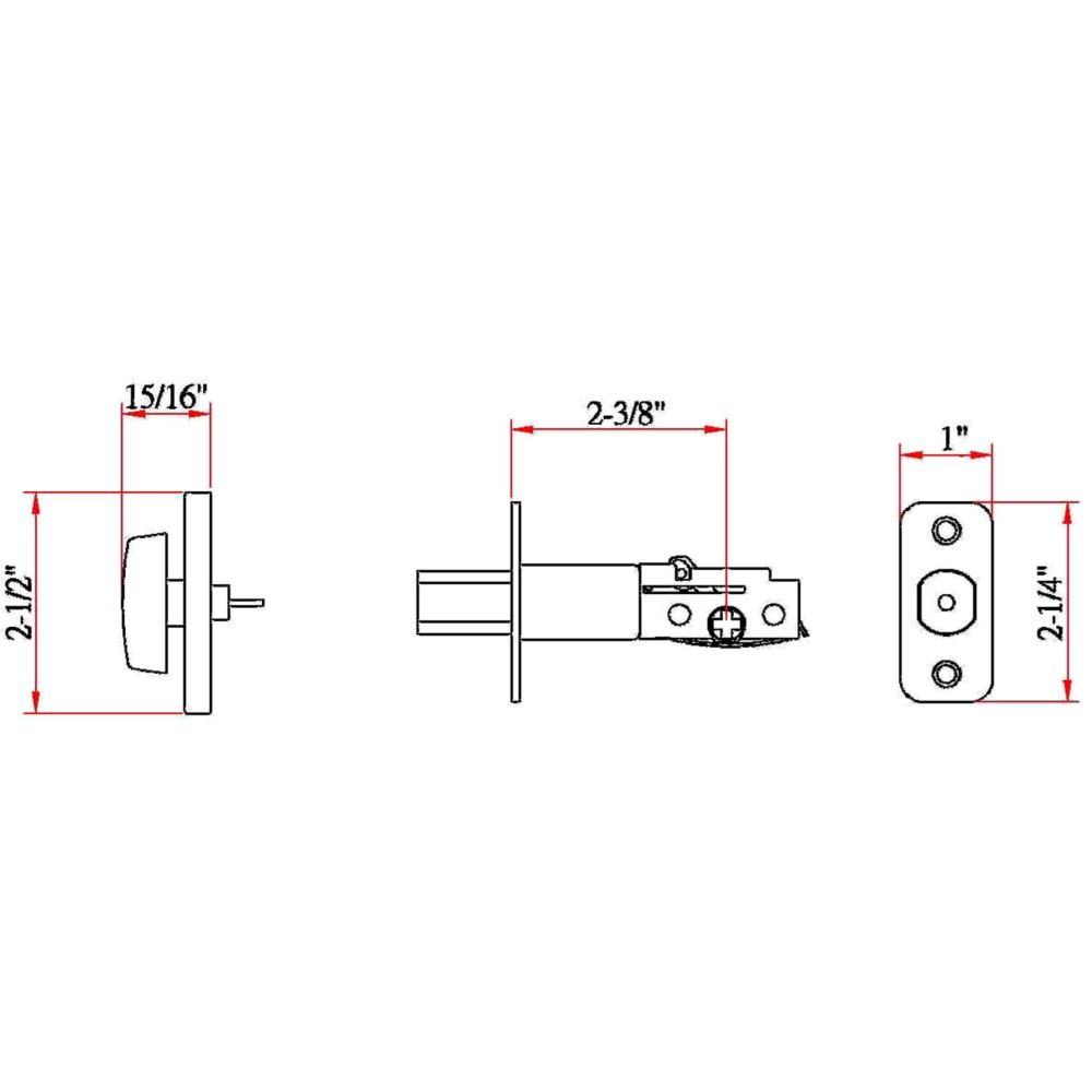 Design House 702621 Door-Deadbolts - View #3