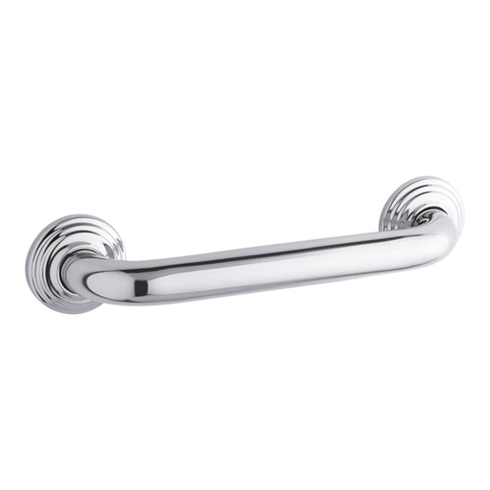 KOHLER 10540-S Traditional 12.0-in Polished Stainless Wall mount Grab Bar ( 300.0-lb Weight Capacity )