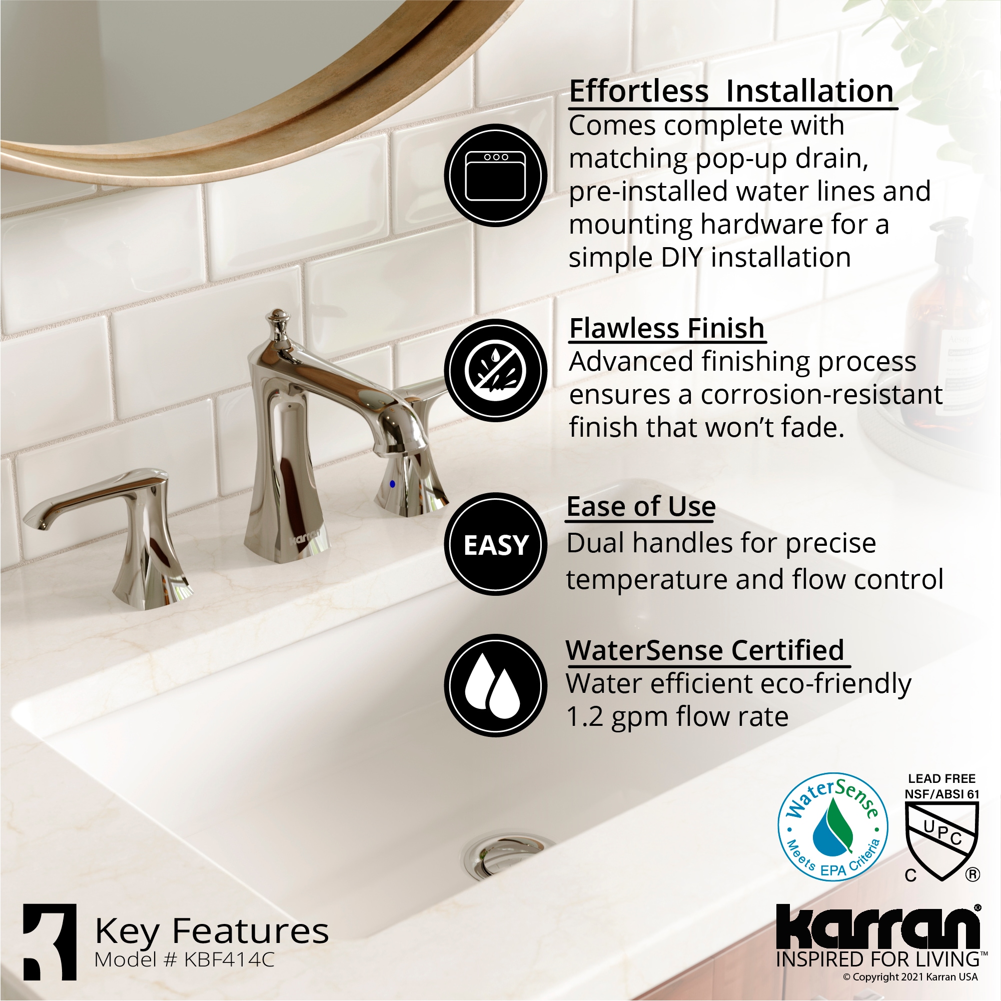 Karran KBF414C Lavatory-Faucets - View #6