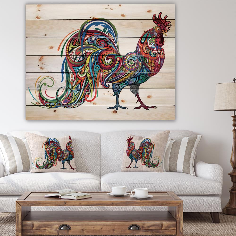 Designart 36-in H x 46-in W Animals Wood Print in the Wall Art ...