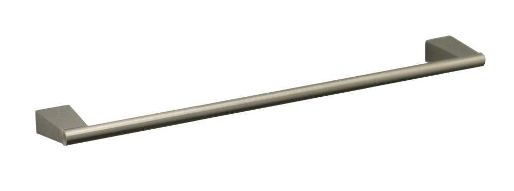 Gatco Bleu 18in Satin Nickel Wall Mount Single Towel Bar in the Towel Bars department at