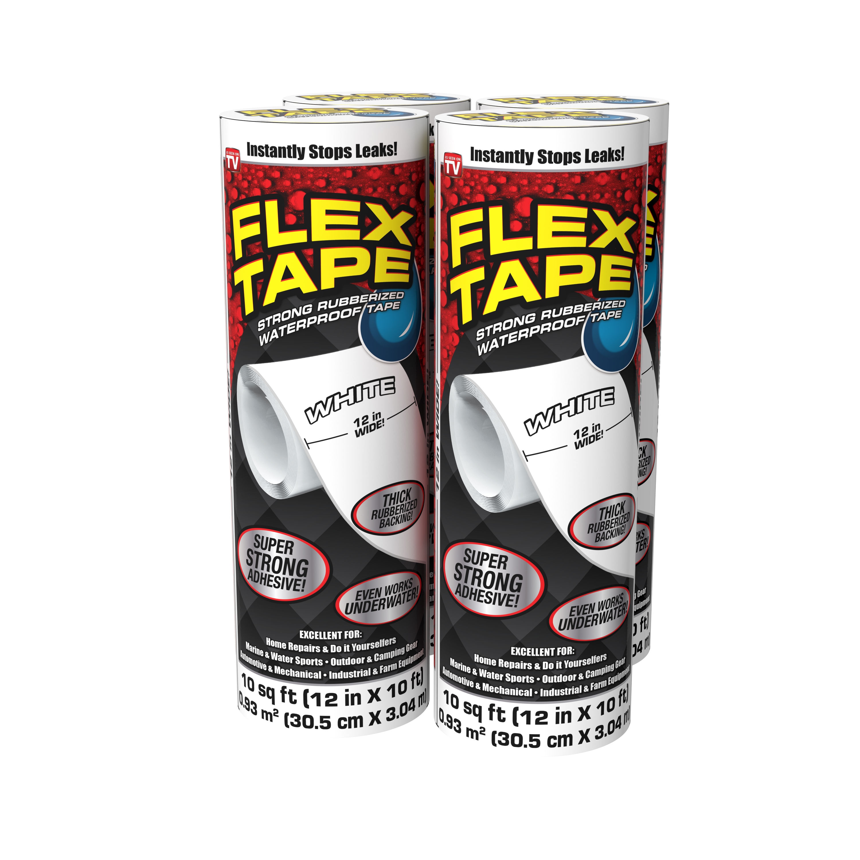 Flex Tape Mini Clear Waterproof Rubberized Duct Tape 4-in x 3-in
