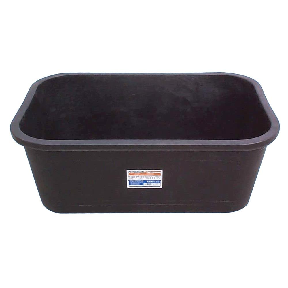 Rubbermaid Commercial Products 150-Gallons Black Polyresin Stock