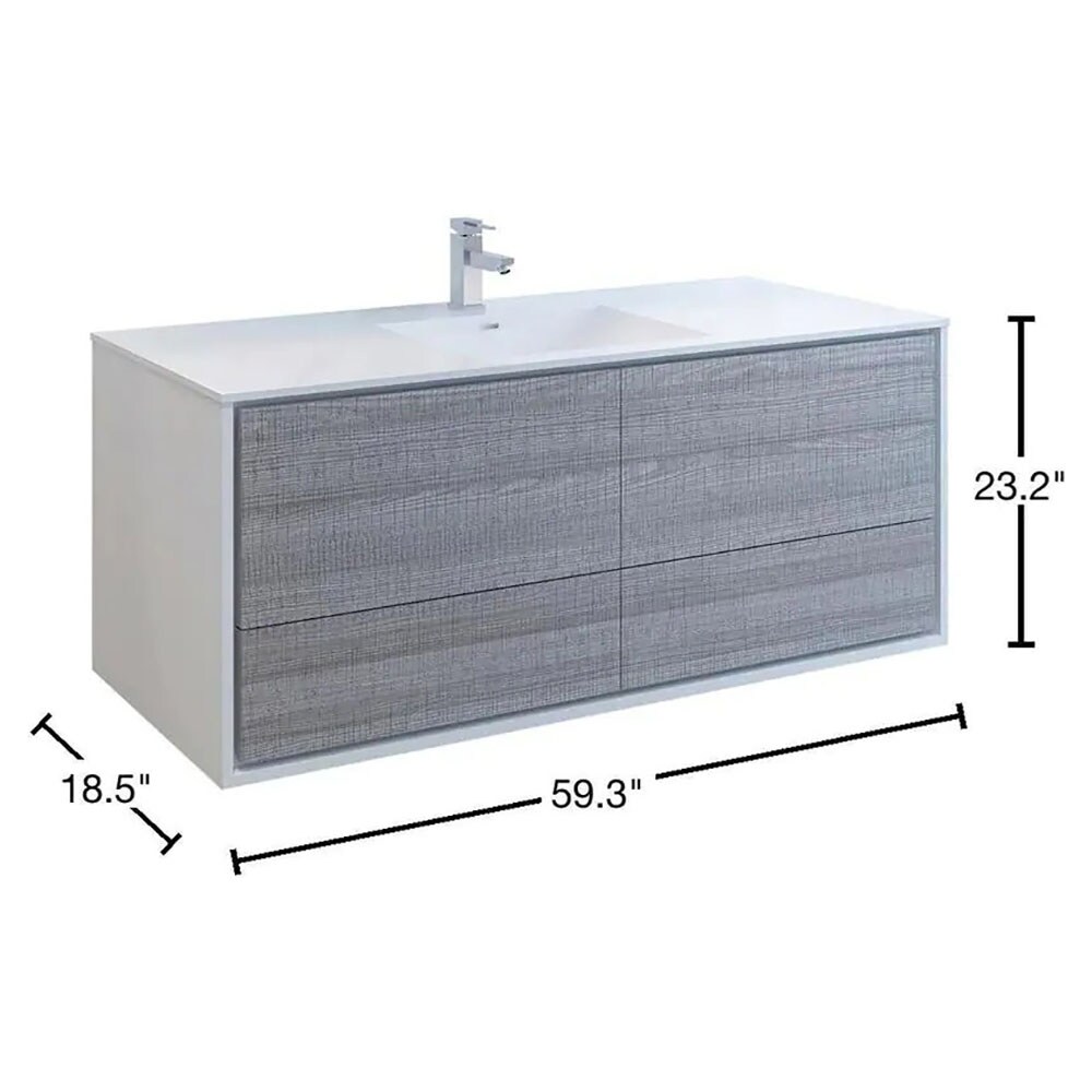Fresca FCB9260HA-S-I Bath-Vanity-Combo - View #9